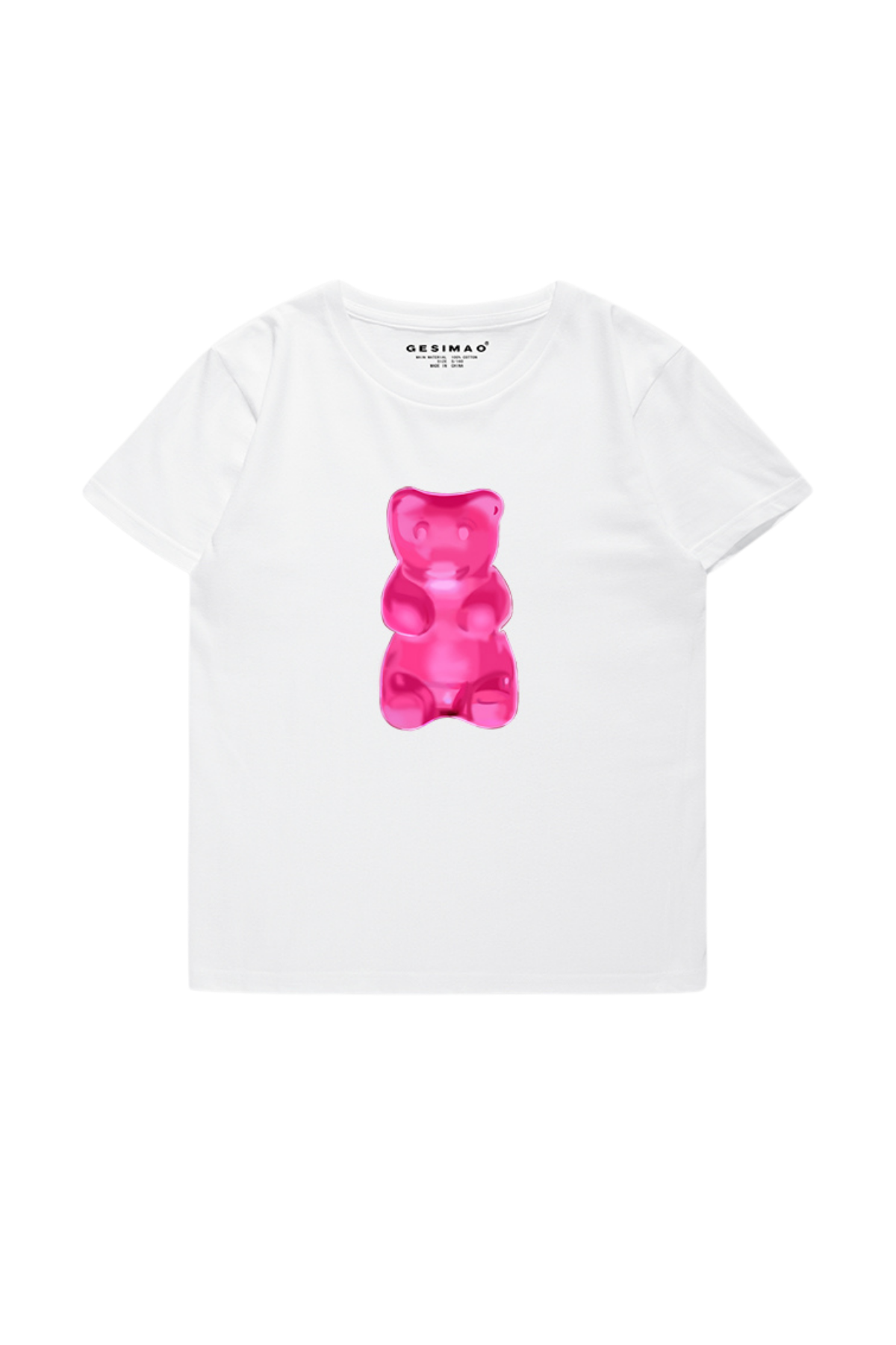 Silent Trace Print Top White