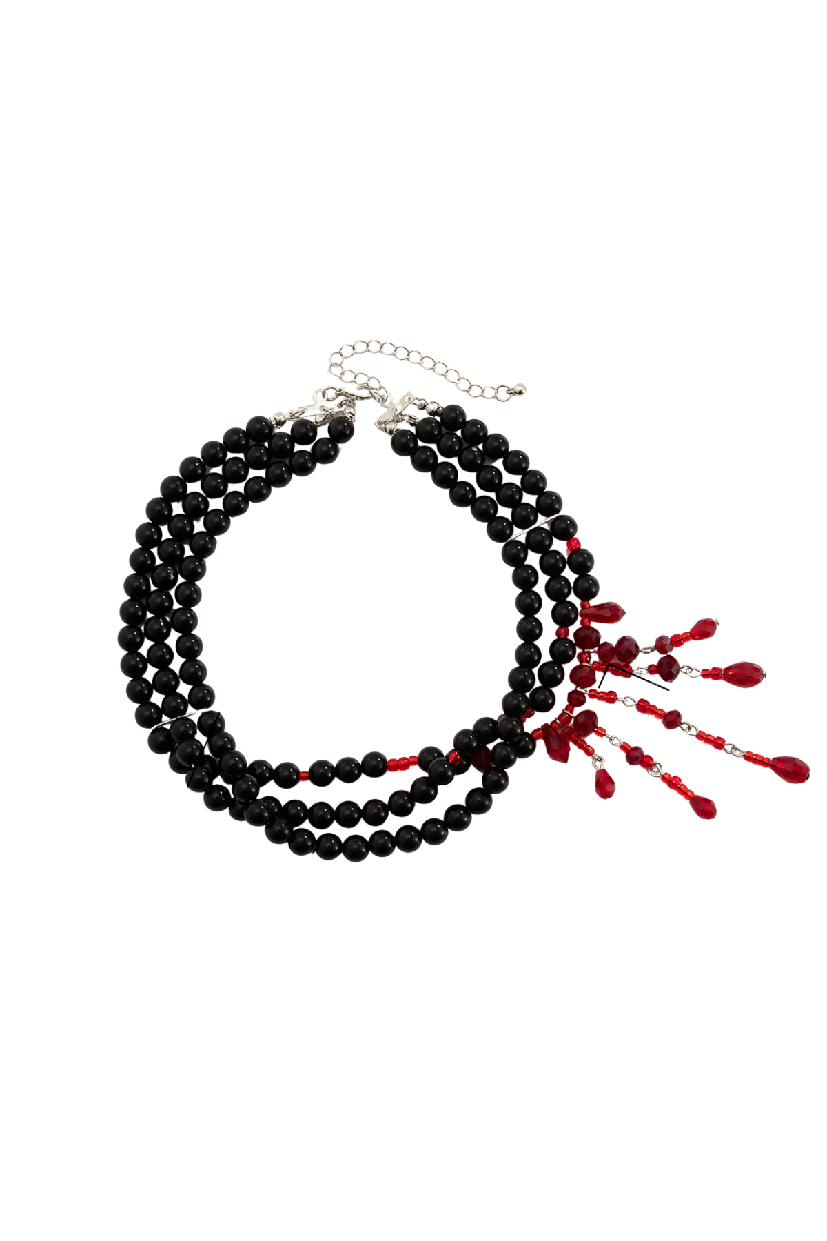 Iridescent Mix Pearl Necklace White