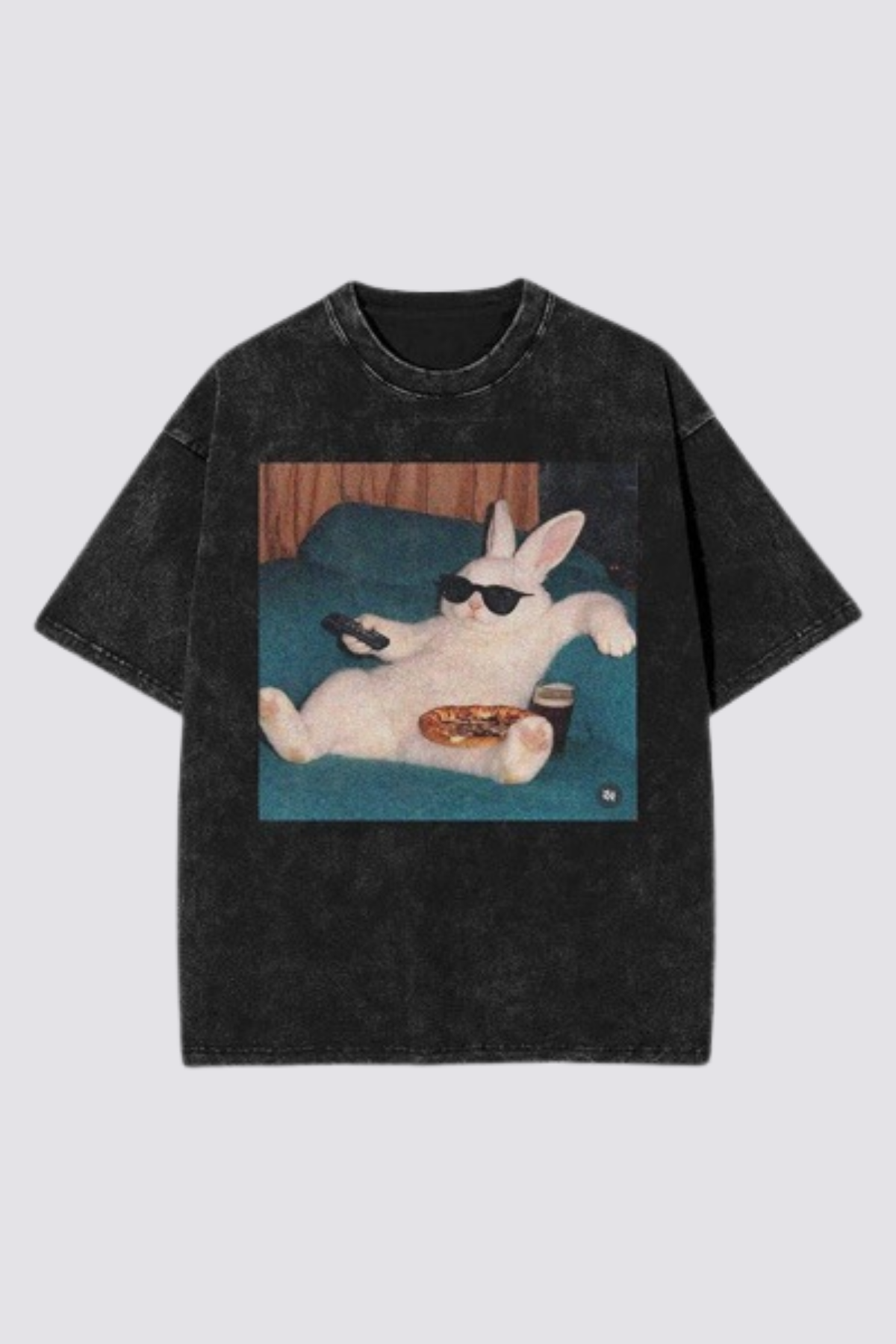Abstract Burn Print T-Shirt