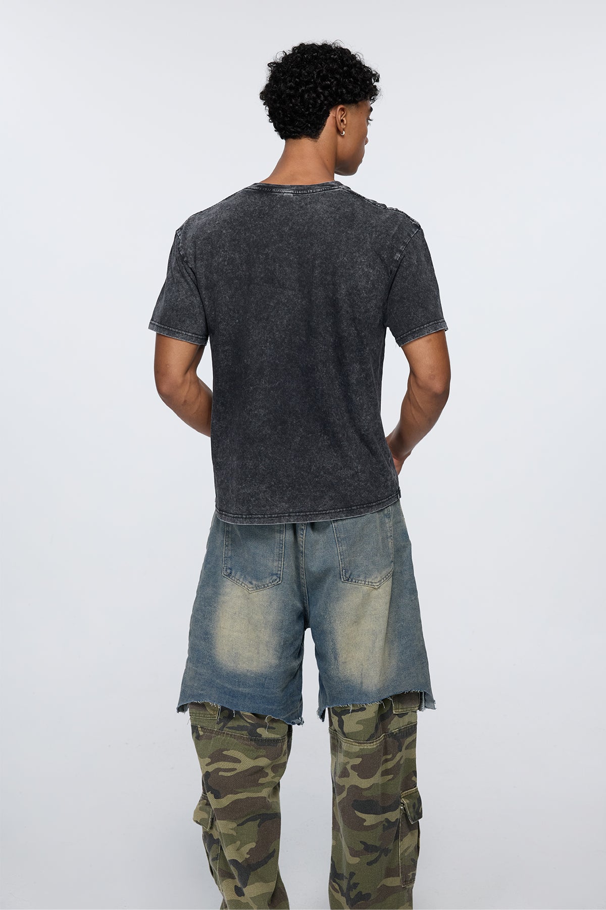 Abstract Burn Print T-Shirt