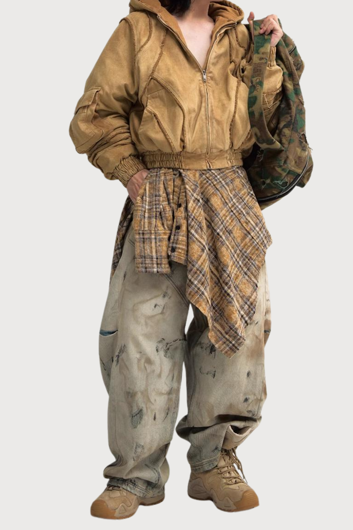 Acid Proof Wide Leg Jeans