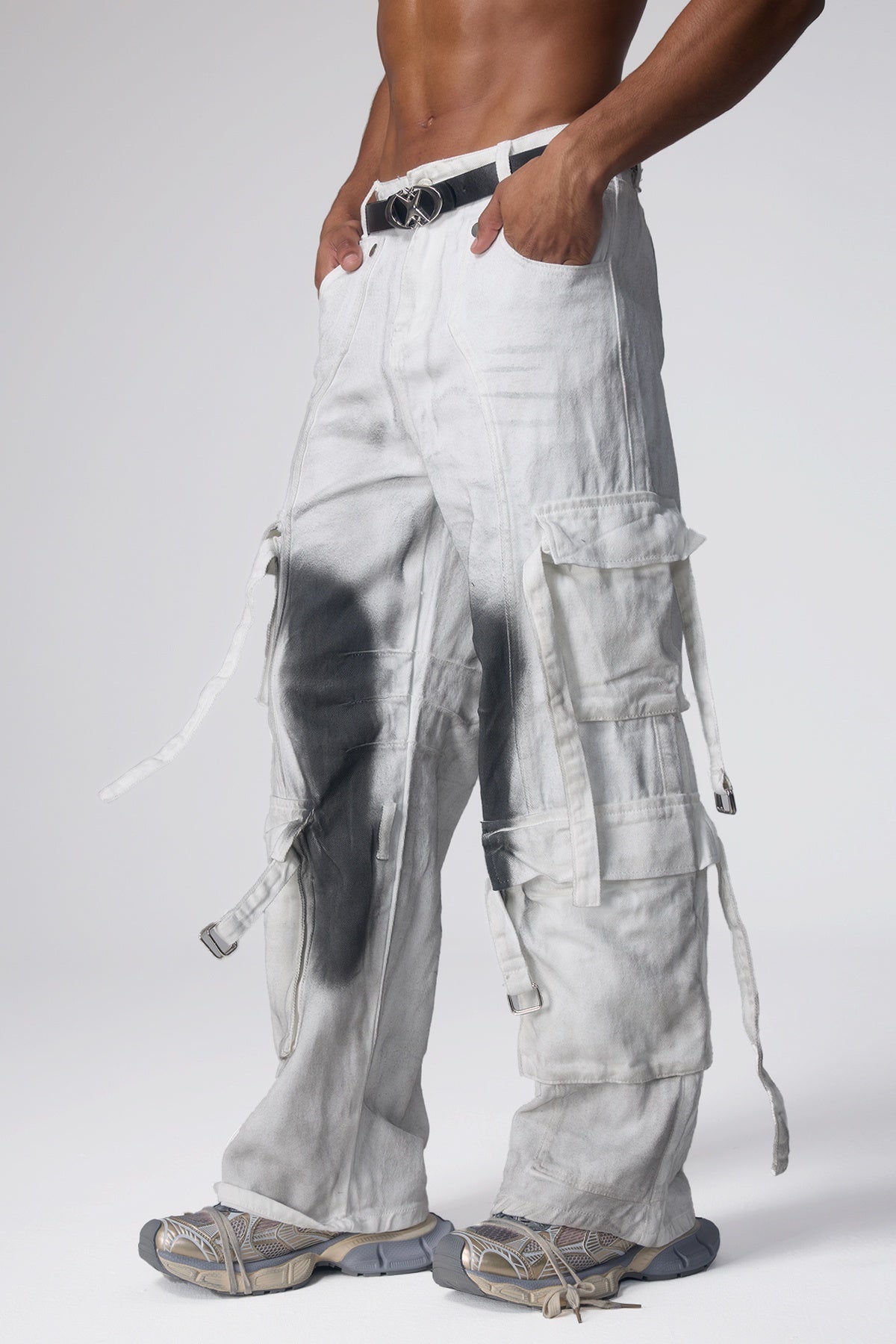 Acid Rush Splatter Cargo Jeans