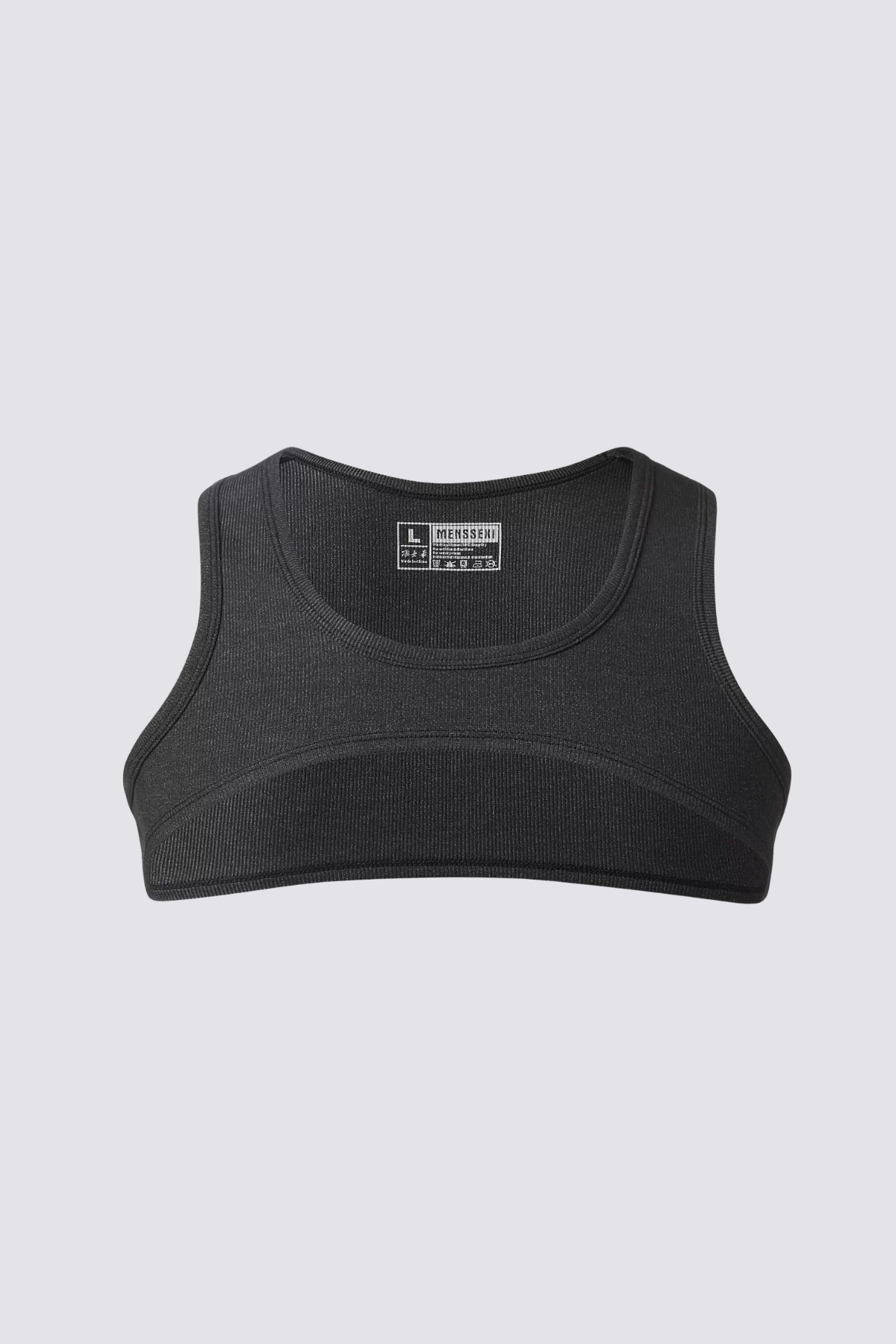 Aether Flare Crop Tank Top Black