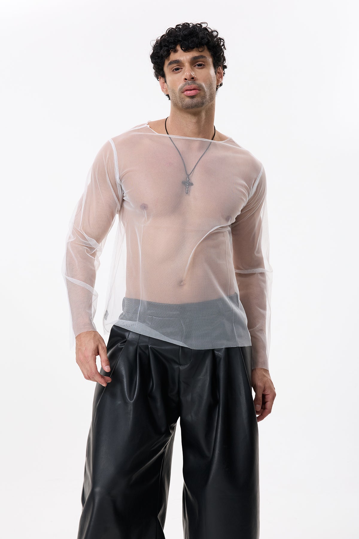Air Drift Mesh Long Sleeve Top