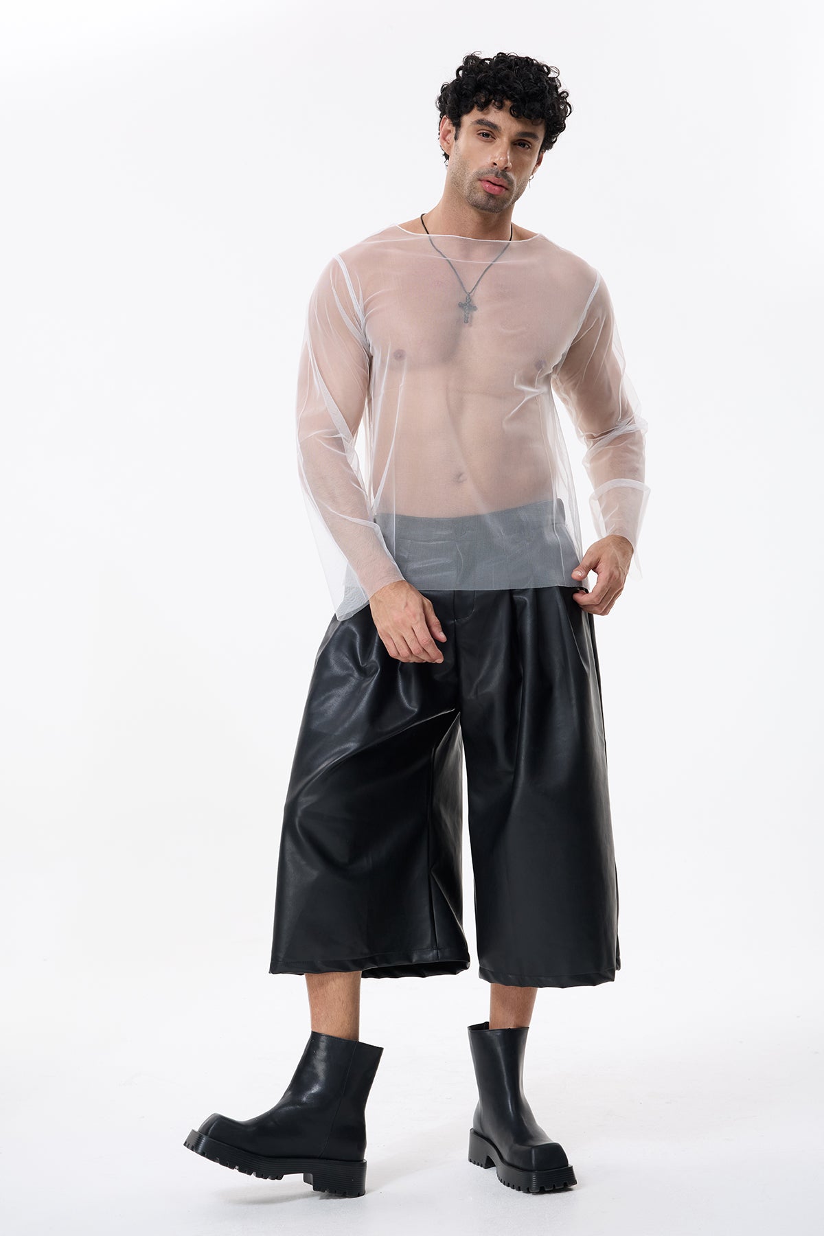 Air Drift Mesh Long Sleeve Top