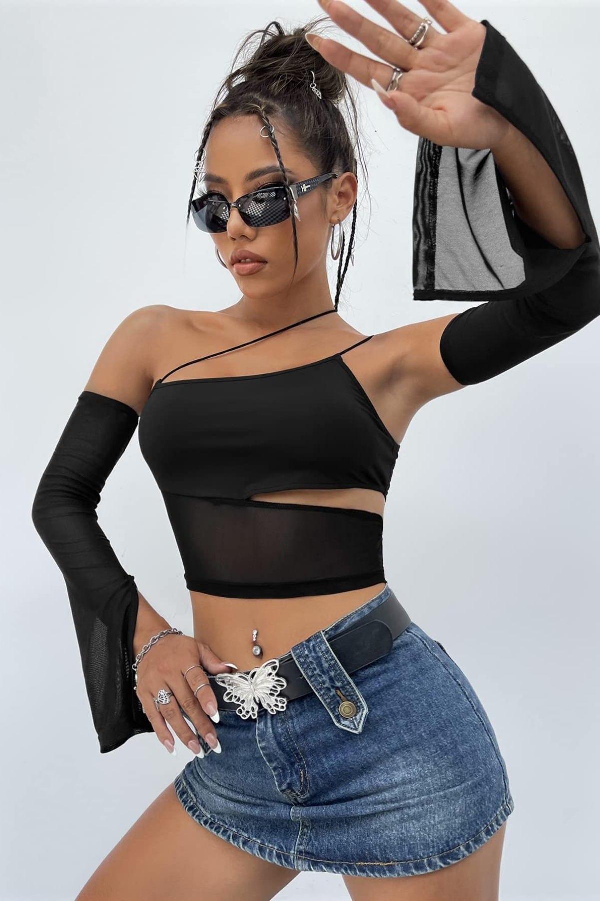 Air Lift Mesh Cutout Top