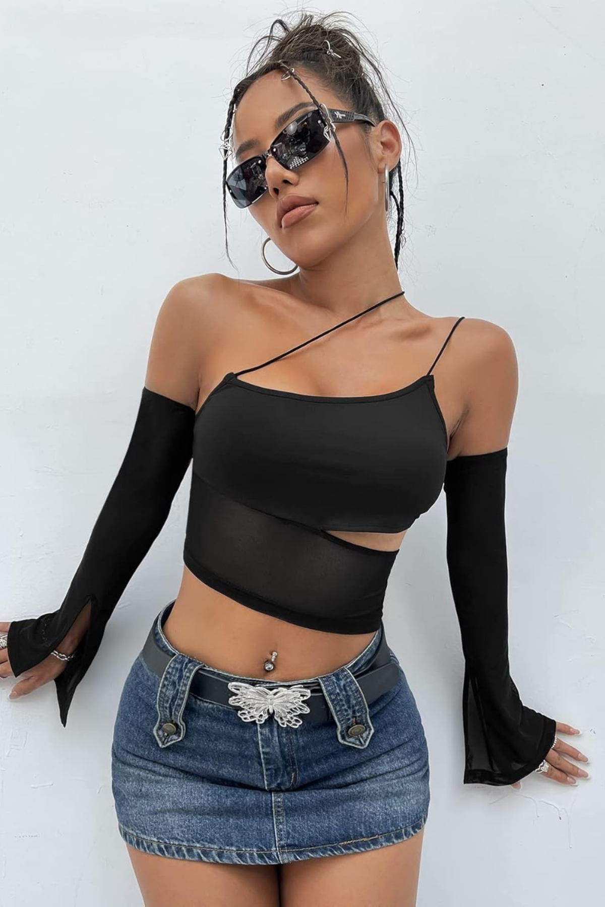 Air Lift Mesh Cutout Top