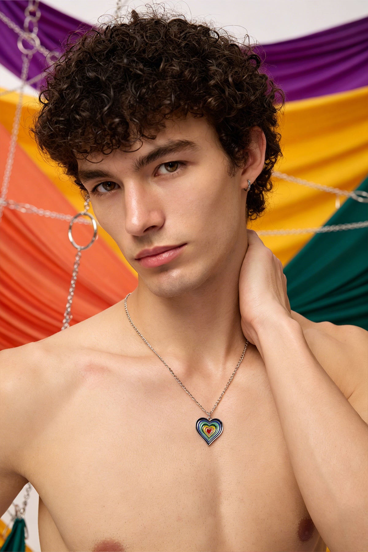 Alloy Silence Heart Necklace