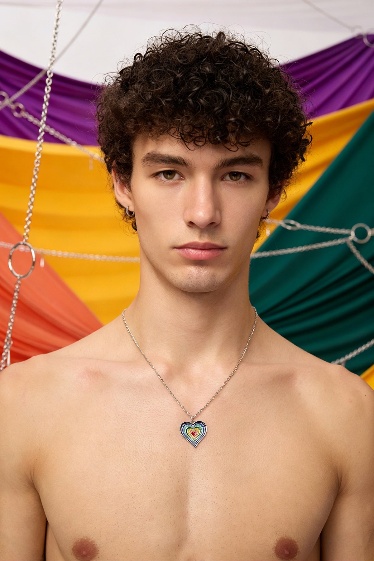 Alloy Silence Heart Necklace