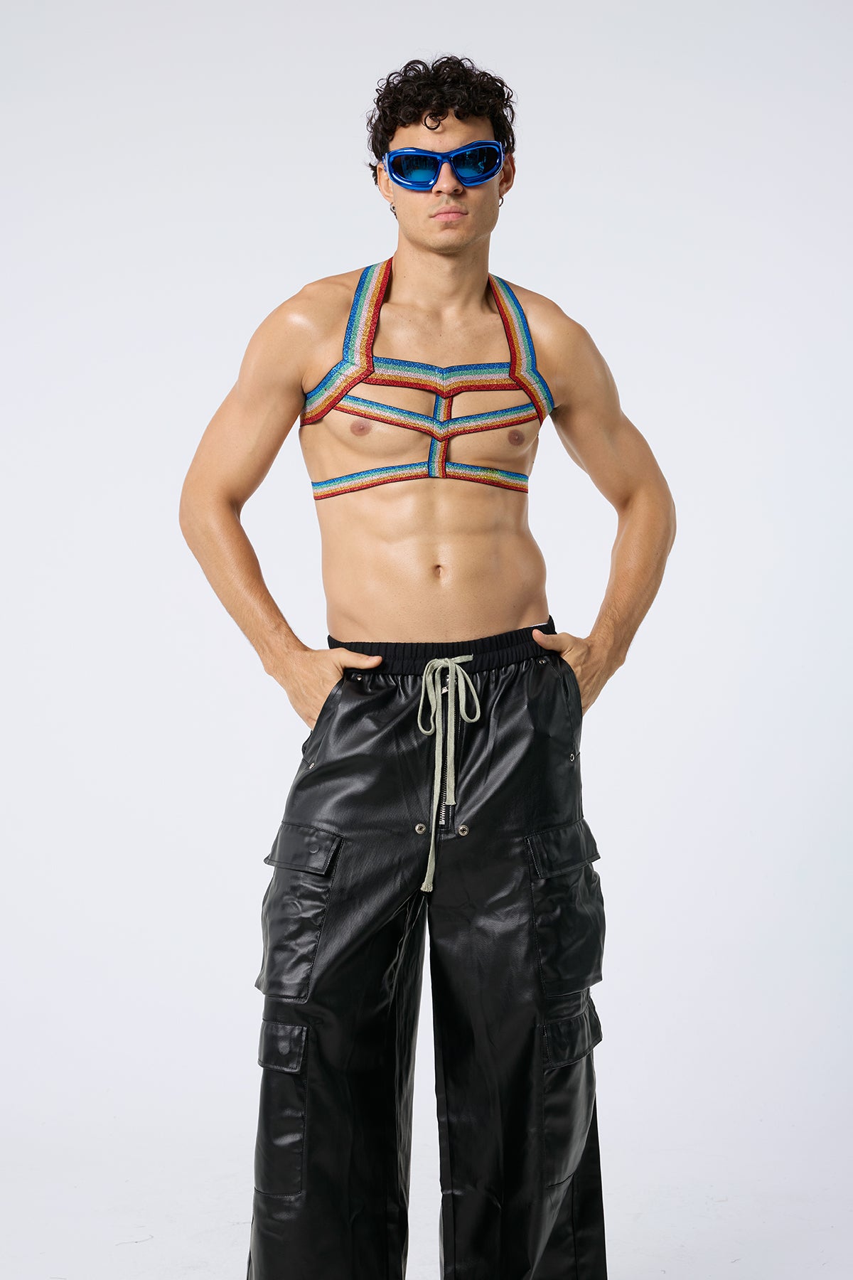 Allure Rainbow Cutout Chest Strap