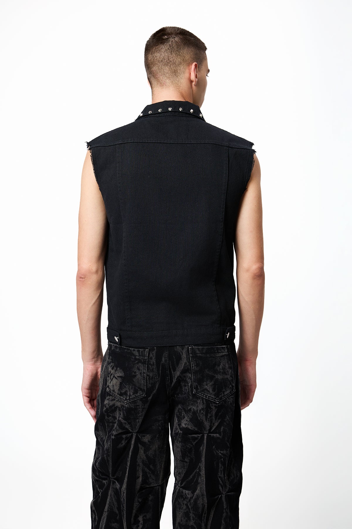 Anarchy Fit Denim Rivet Vest