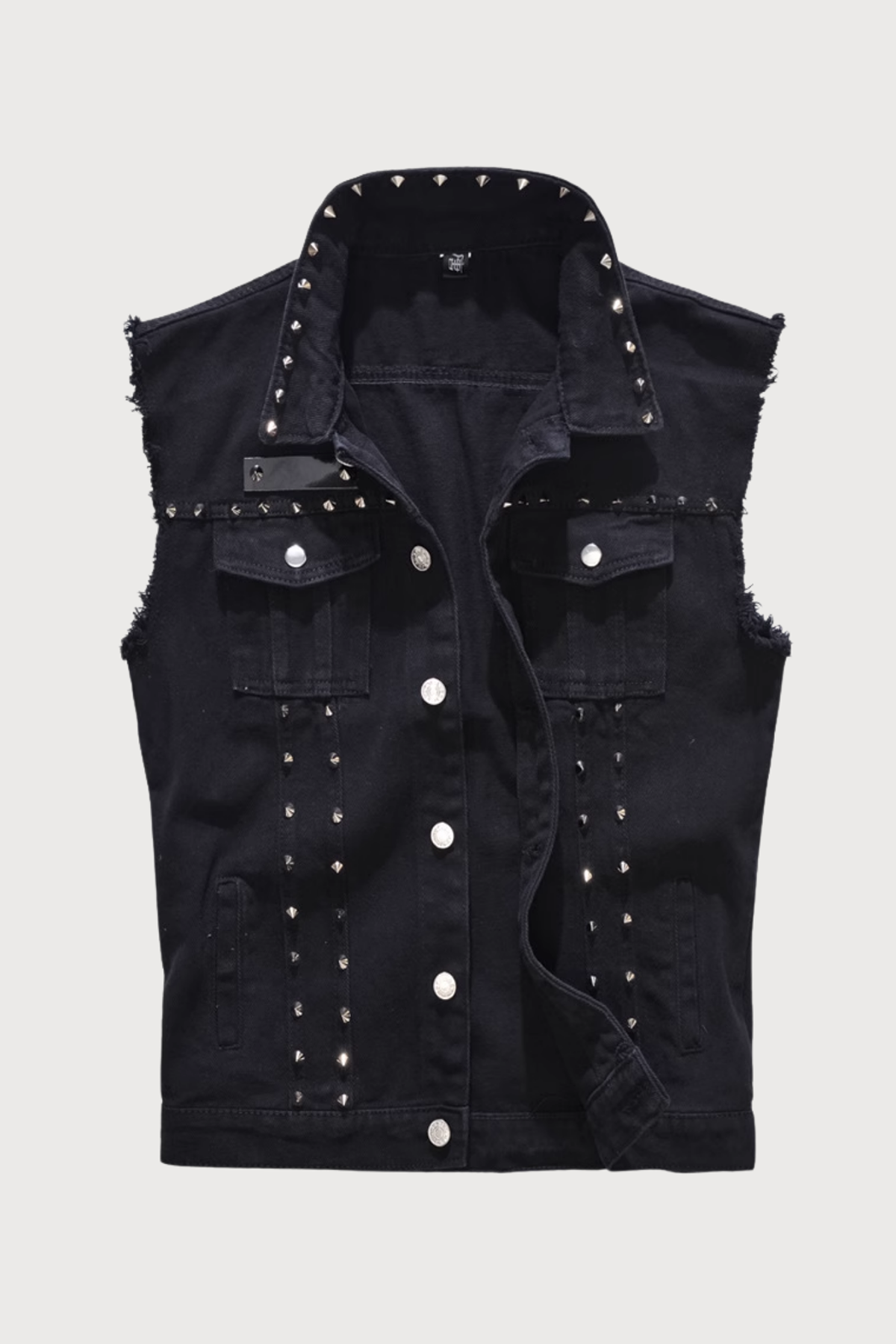 Anarchy Fit Denim Rivet Vest