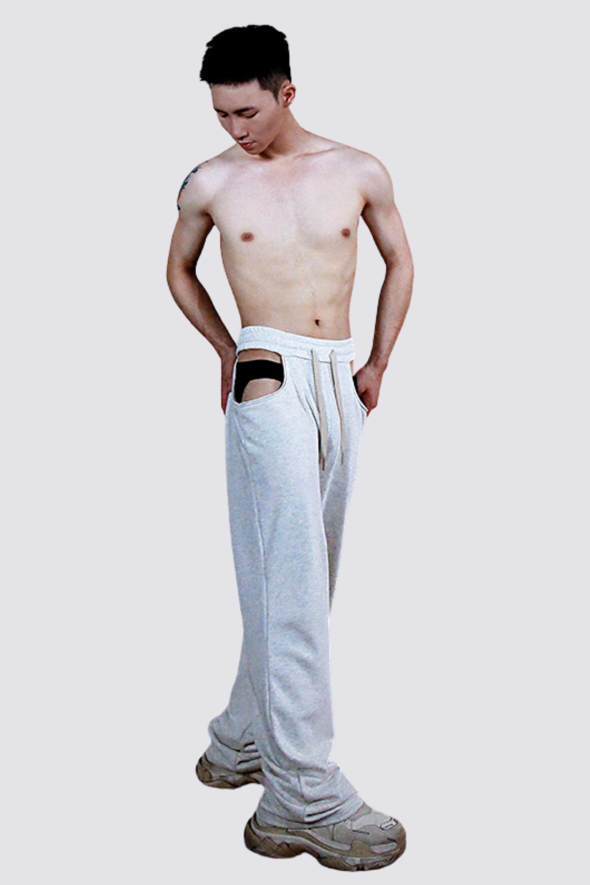 Arc Flow Cutout Straight Pants