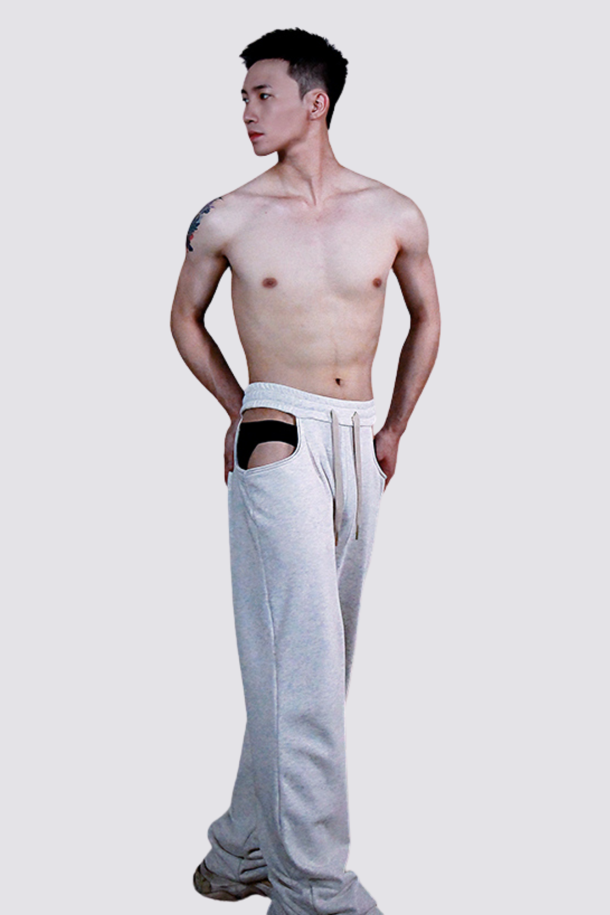 Arc Flow Cutout Straight Pants