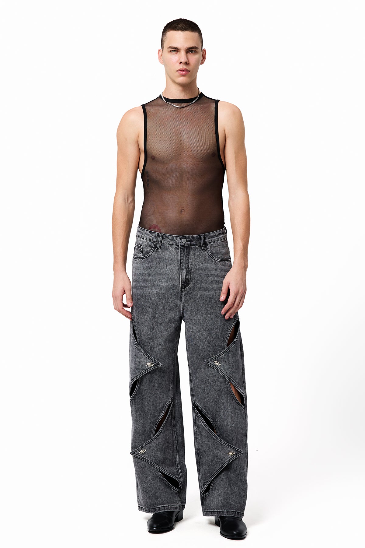 Bare Flow Sleeveless Mesh Bodysuit