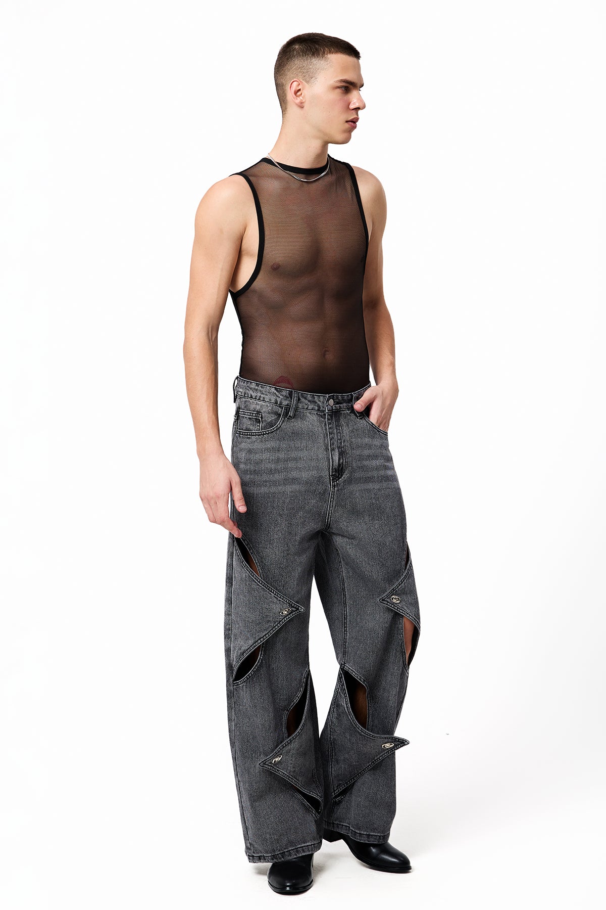 Bare Flow Sleeveless Mesh Bodysuit