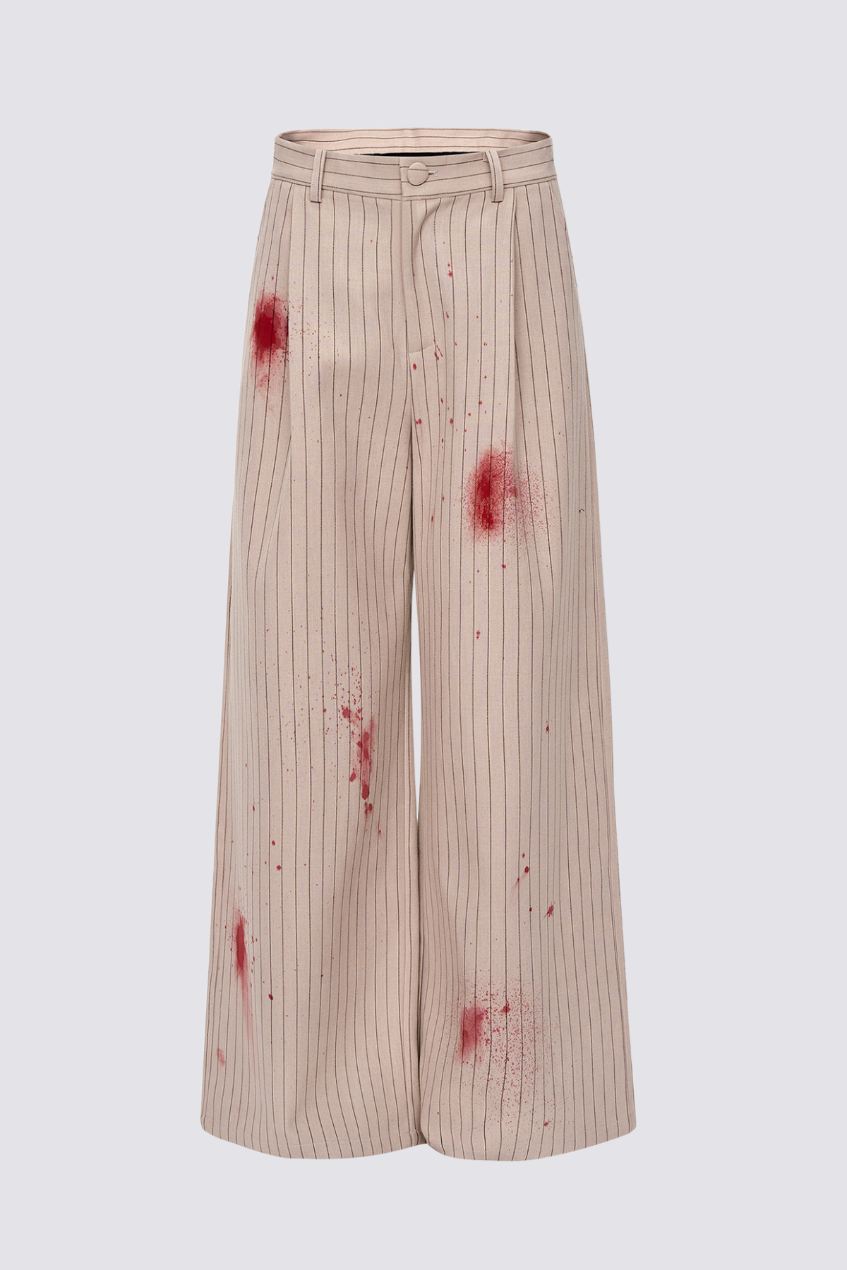 Bare Syntax Striped Straight Print Pants