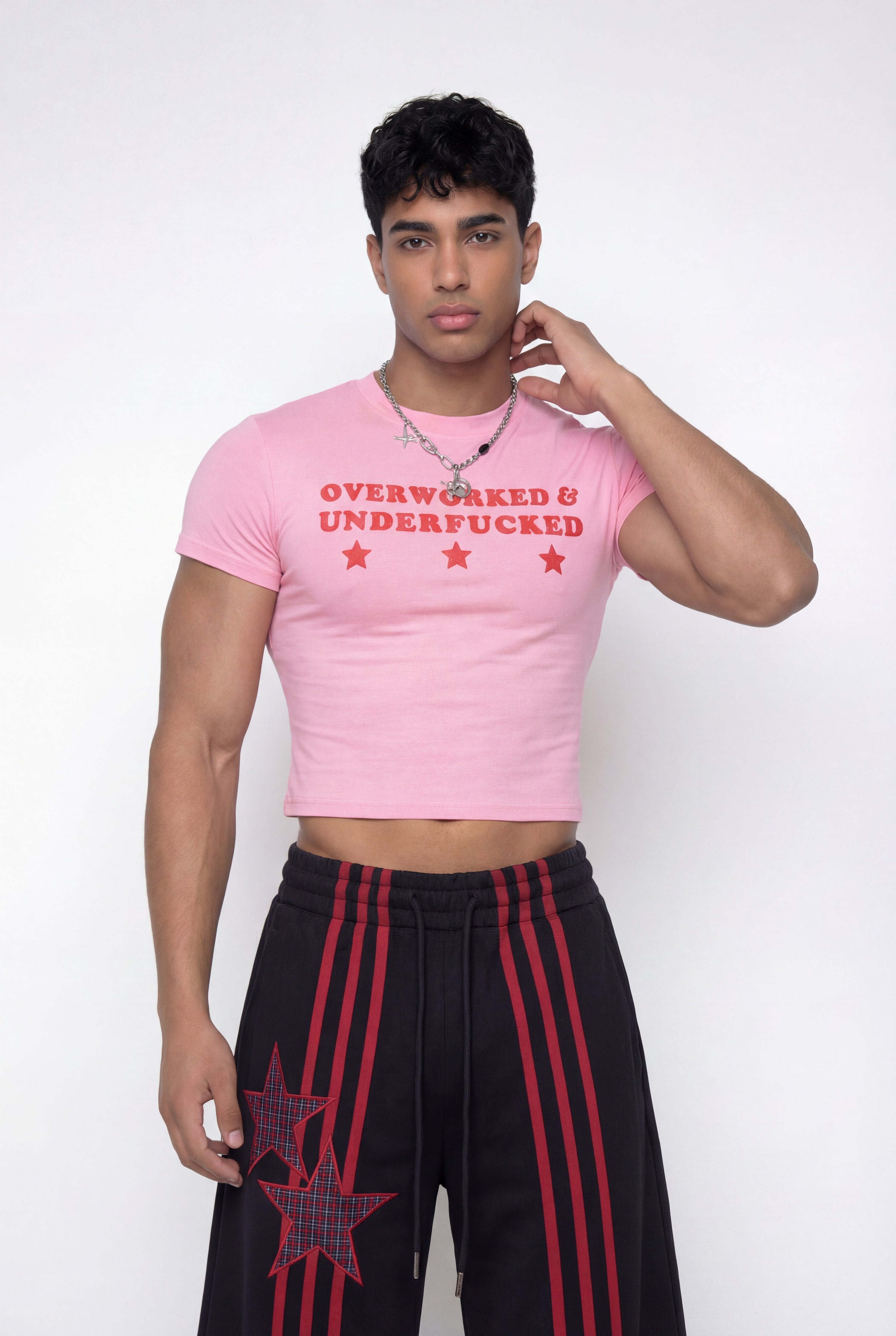 Bare Trace Print Crop Top