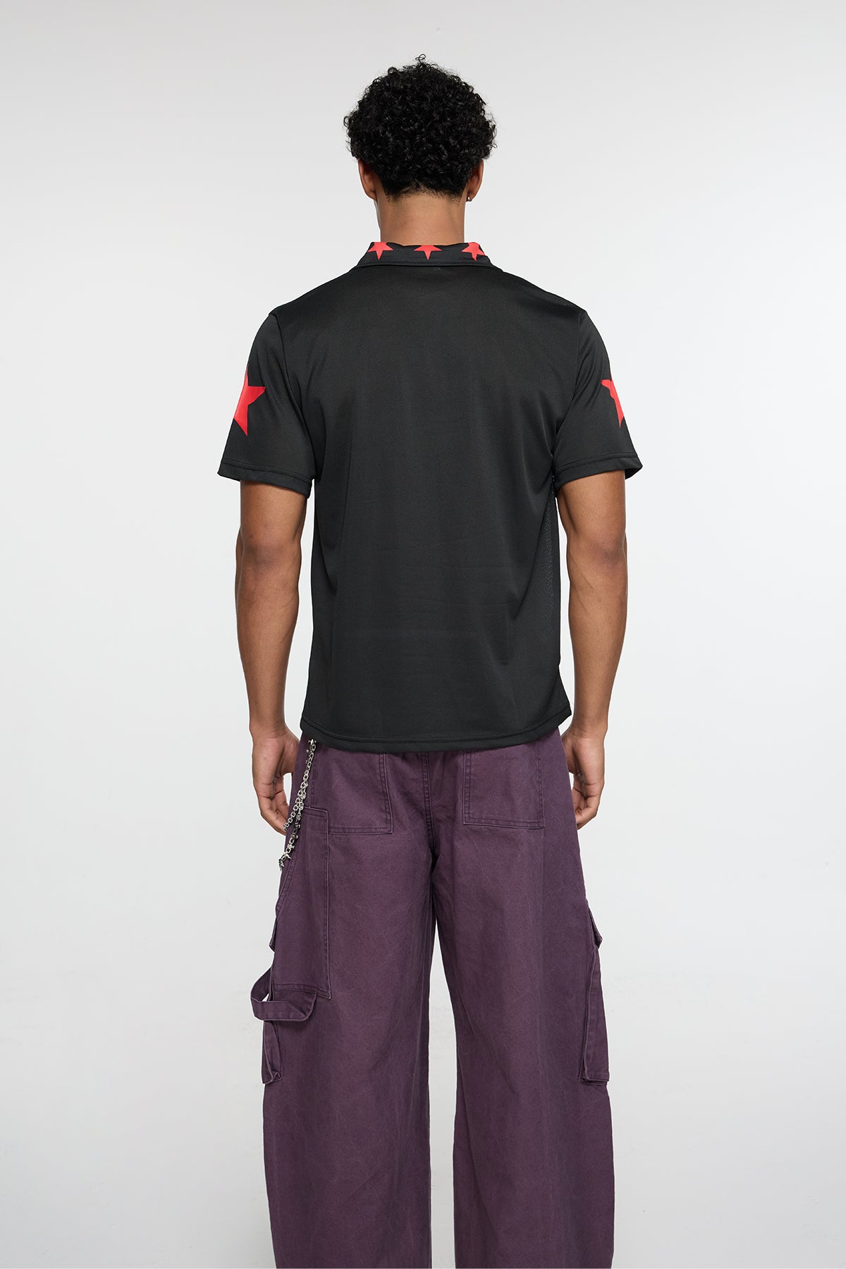 Binary Digital Star Print T-Shirt