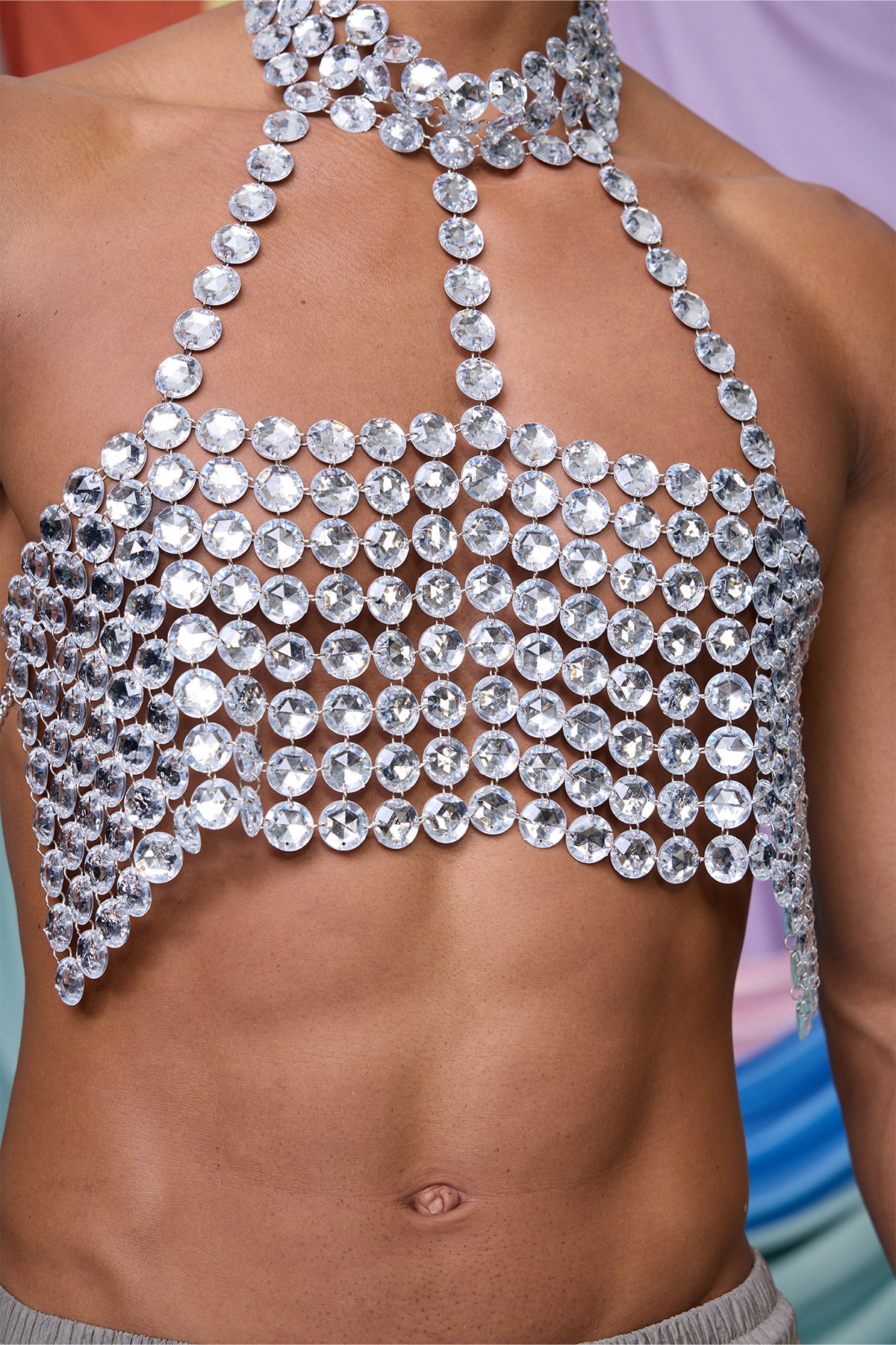 Binary Flash Crystal Body Top