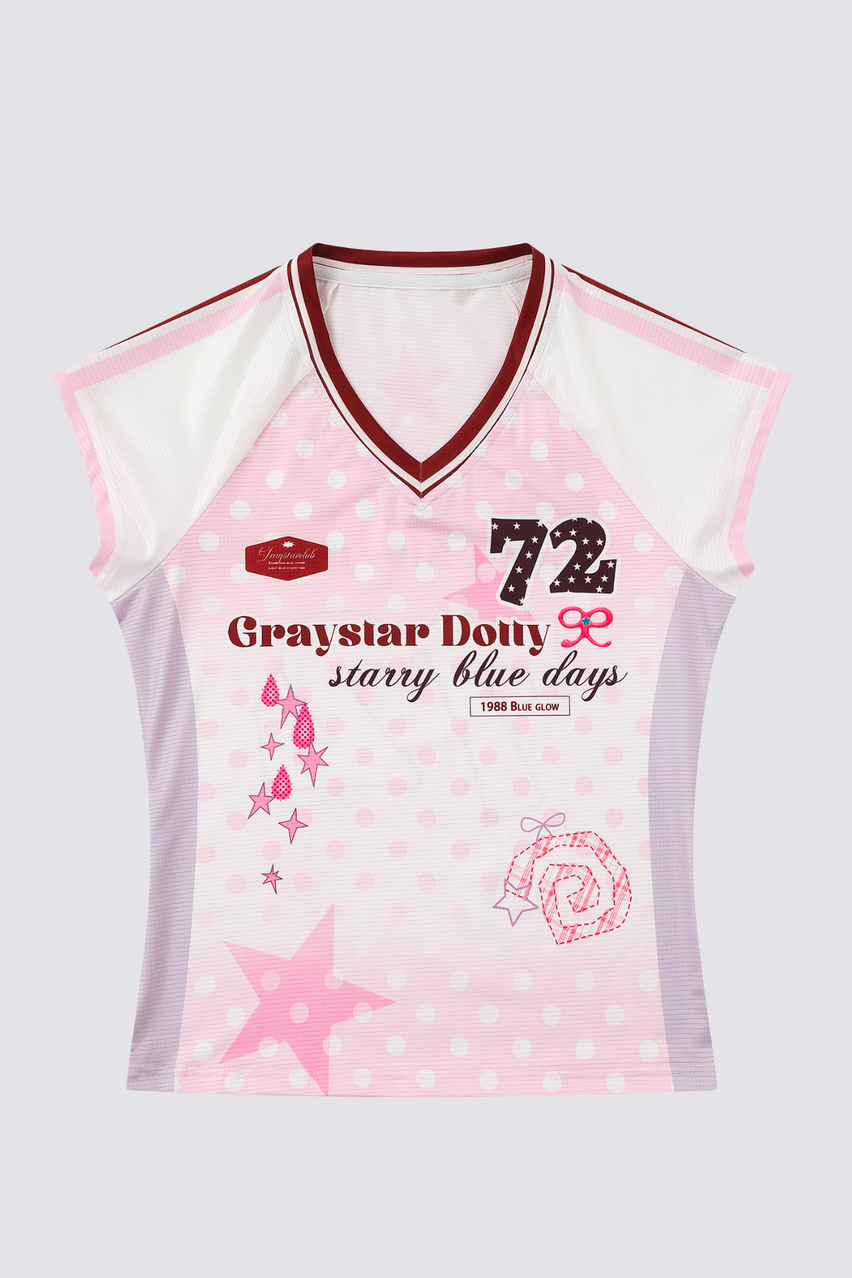 Binary Flux Print T-Shirt Pink