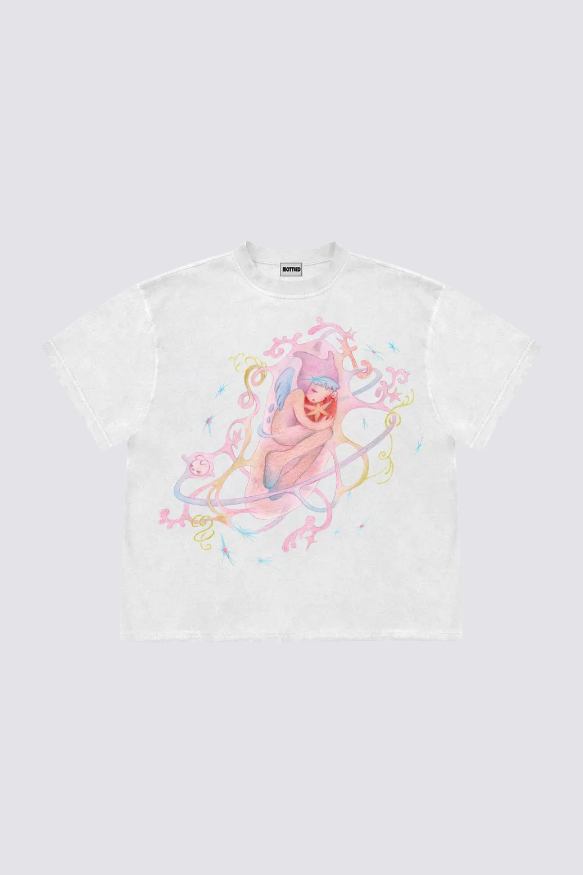 Binary Wave Print T-Shirt