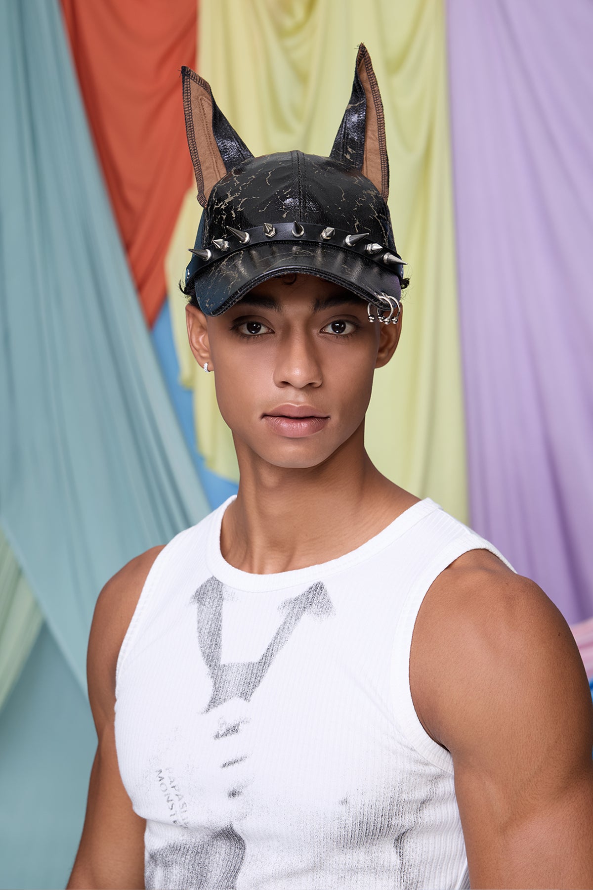 Bitter Edge Leather Studded Cap