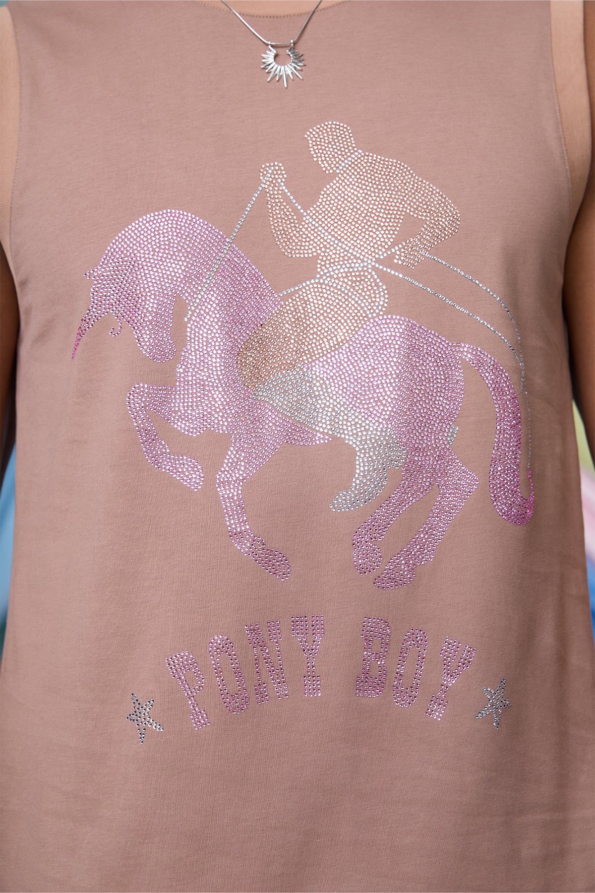 Bitter Gem Rhinestone Tank Top
