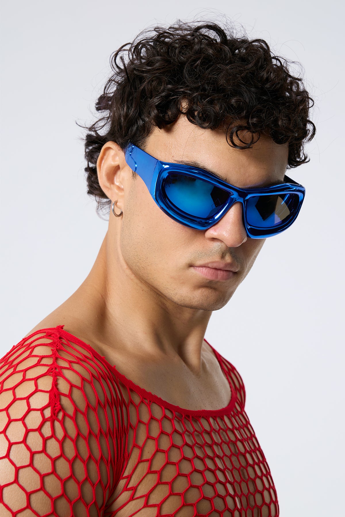 Black Blur Sunglasses Blue