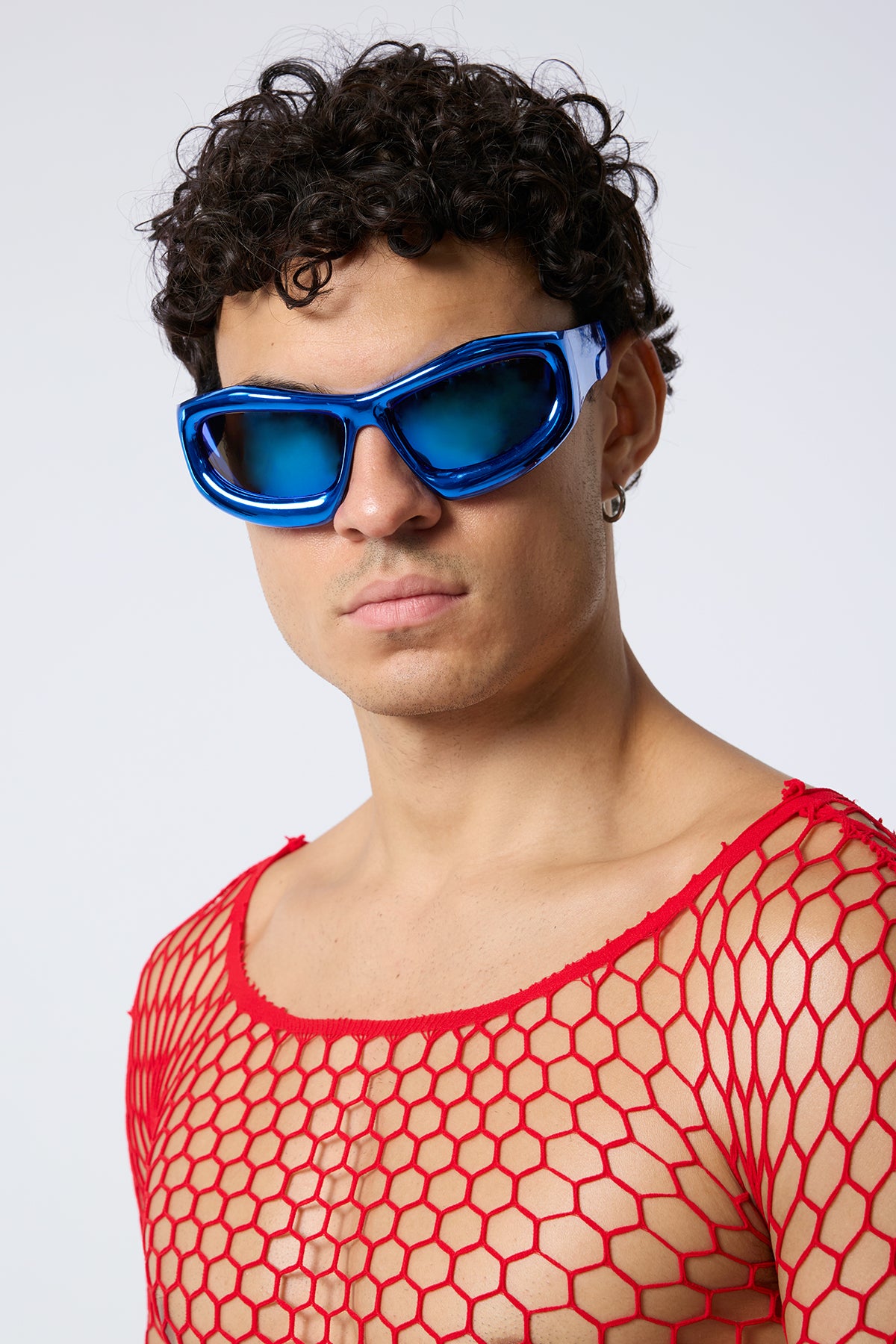 Black Blur Sunglasses Blue