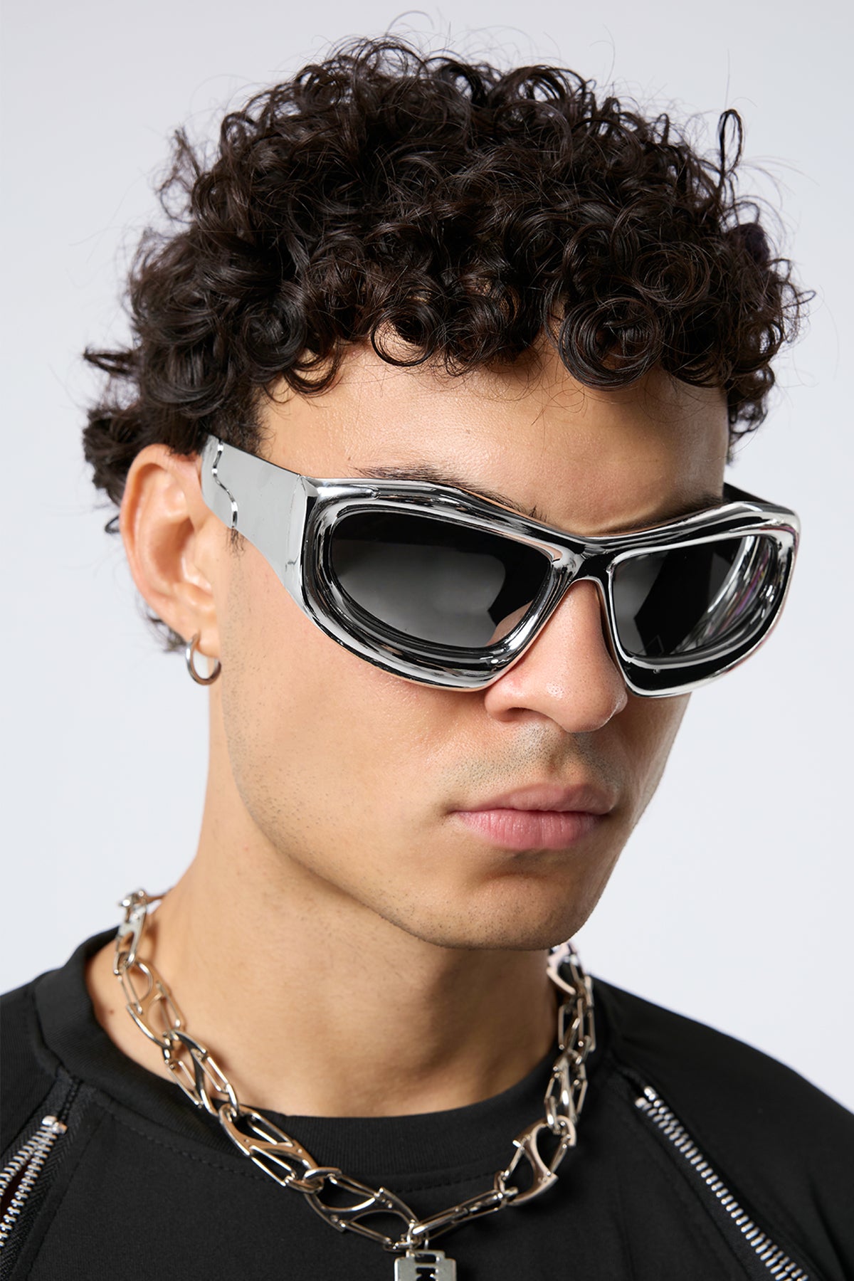 Black Blur Sunglasses Silver