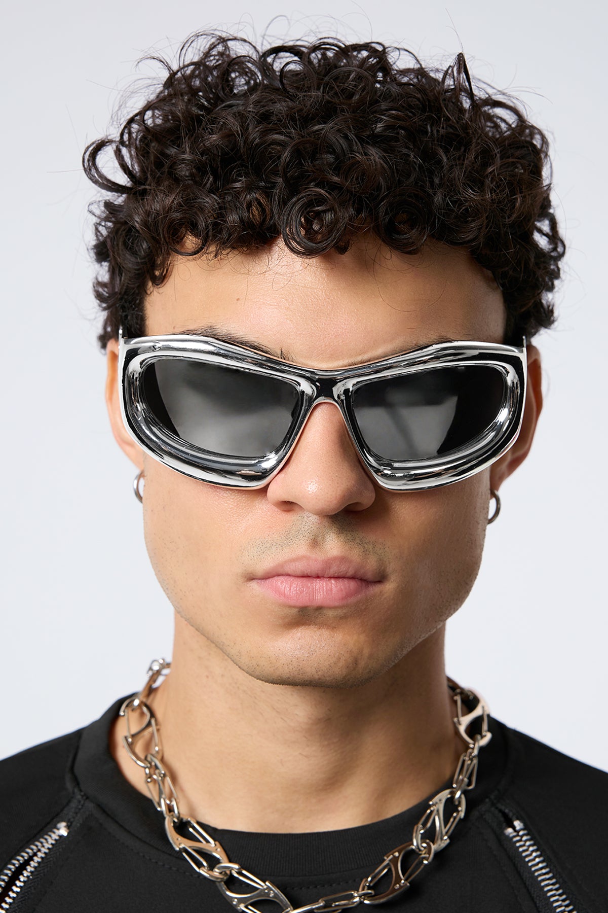 Black Blur Sunglasses Silver