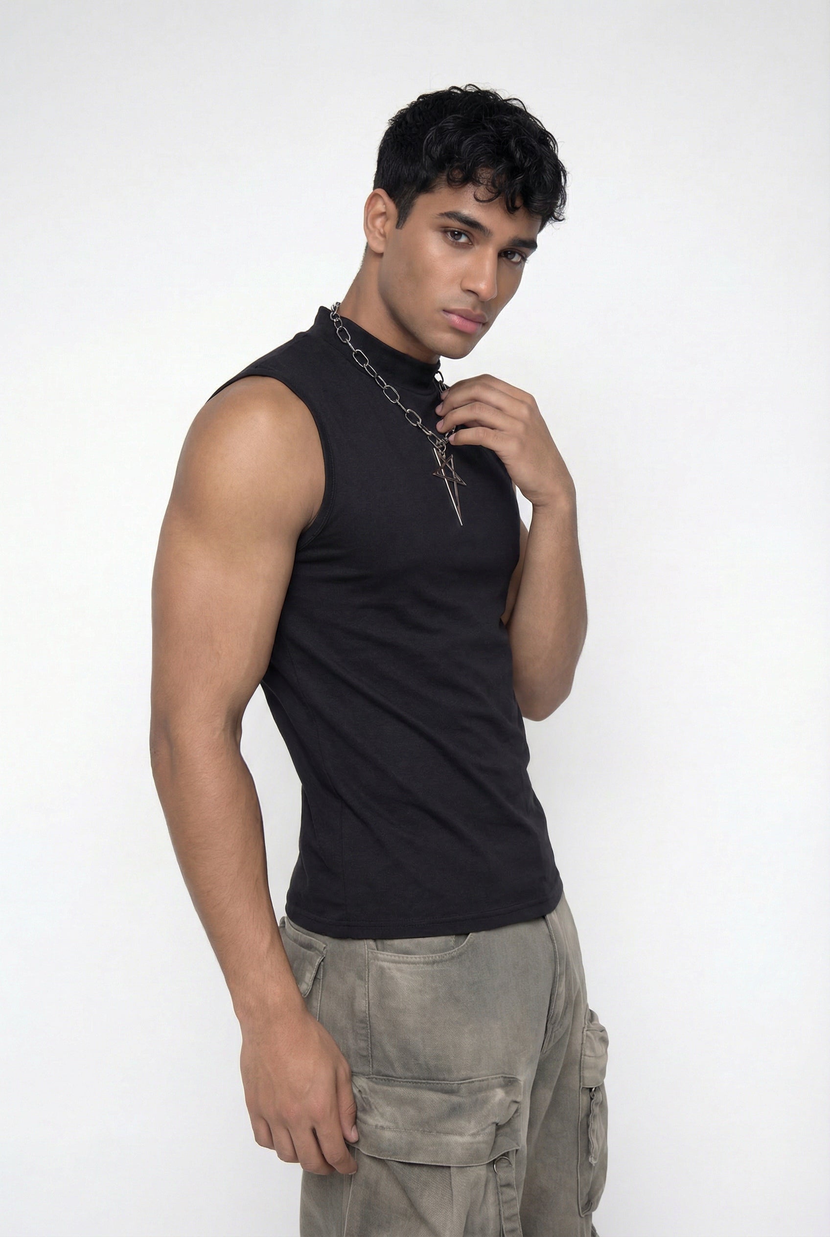 Black Constant Sleeveless Top