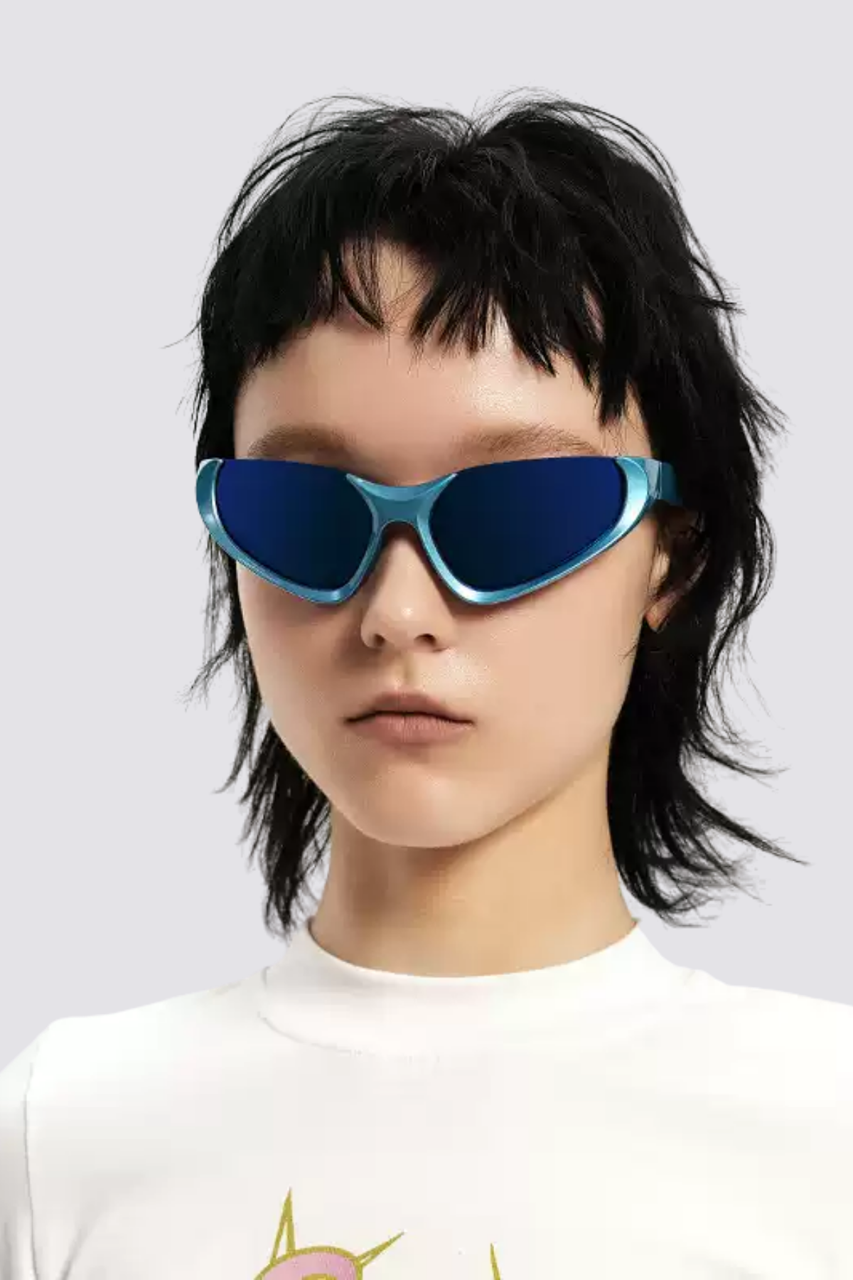 Black Veil Sunglasses Blue
