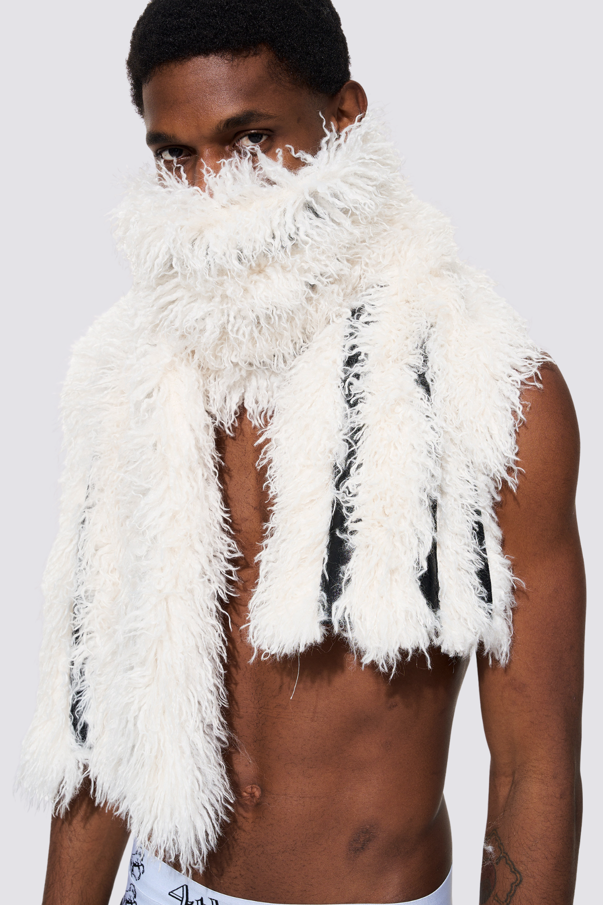 Blank Density Faux Fur Scarf
