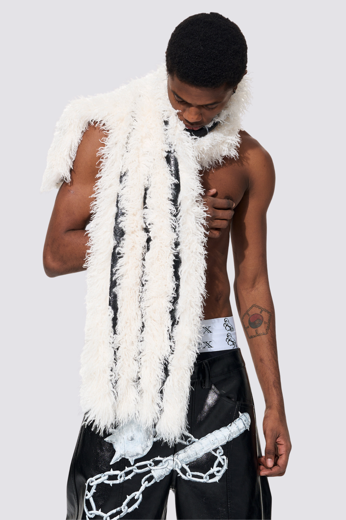 Blank Density Faux Fur Scarf