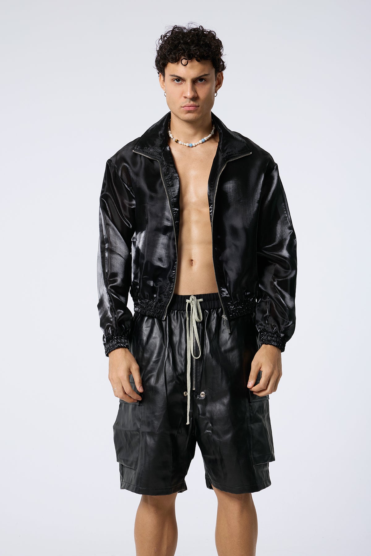 Blank Horizon Metallic Jacket