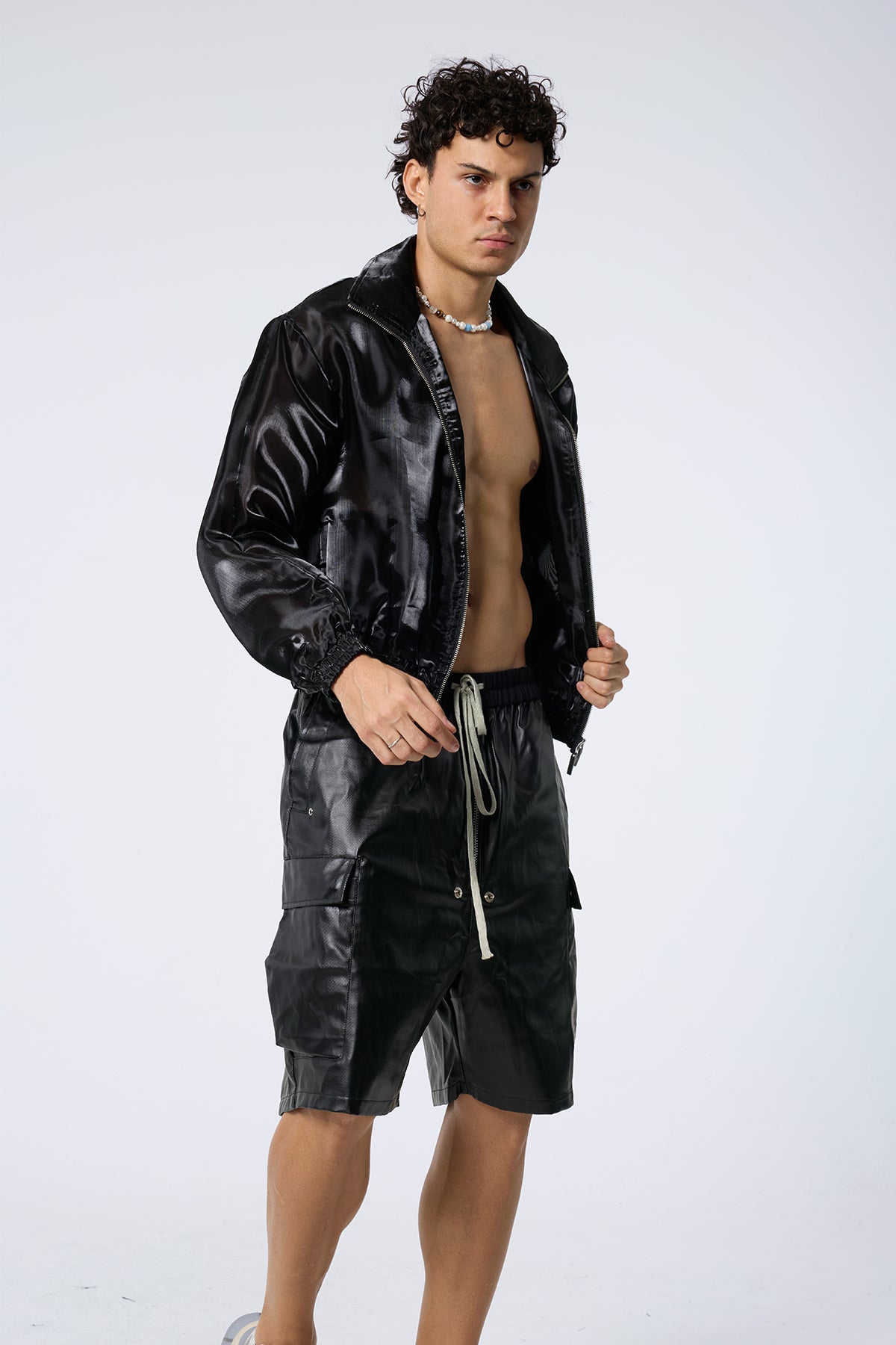 Blank Horizon Metallic Jacket