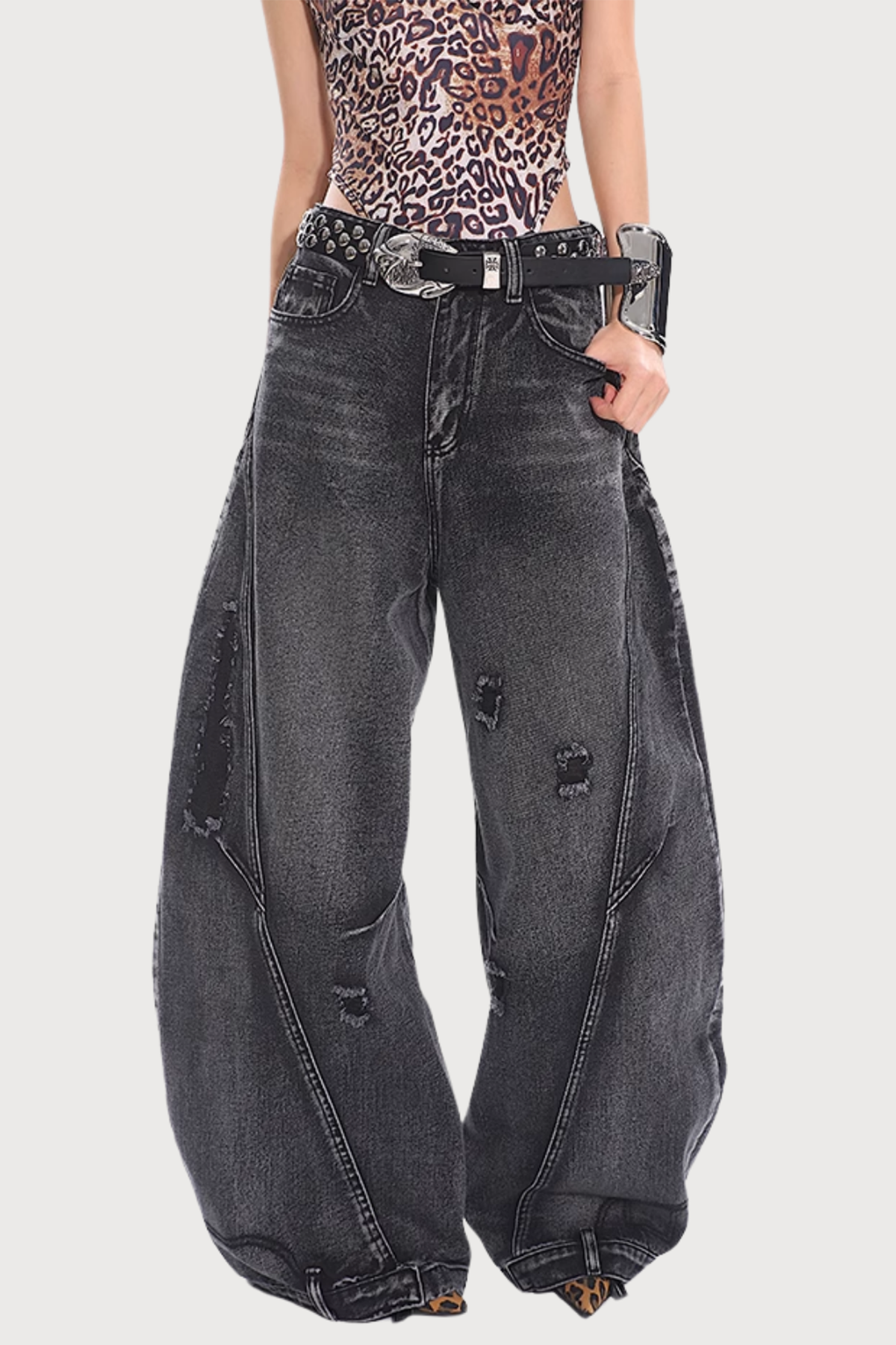 Blast Tone Wide Leg Jeans