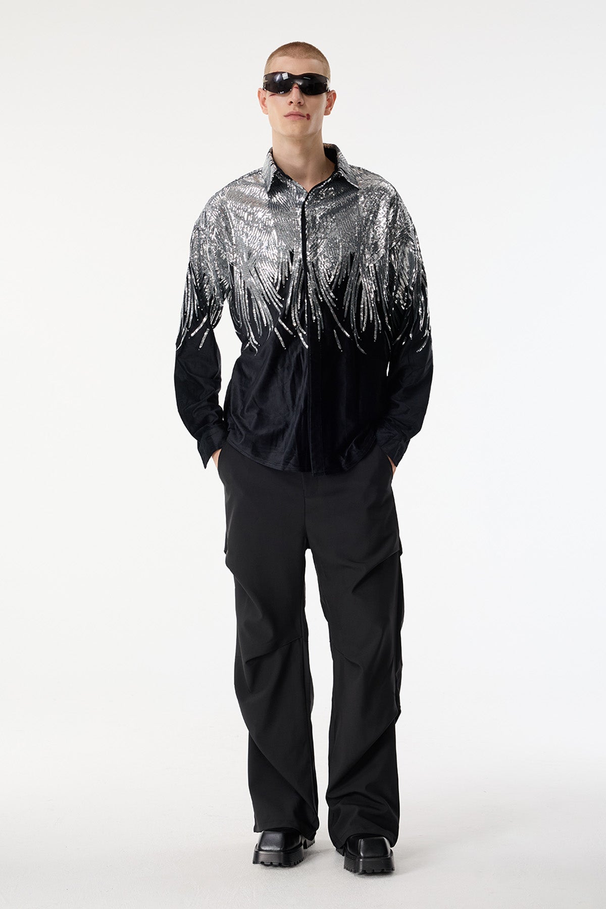 Blaze Flicker Sequin Long Sleeve Jacket