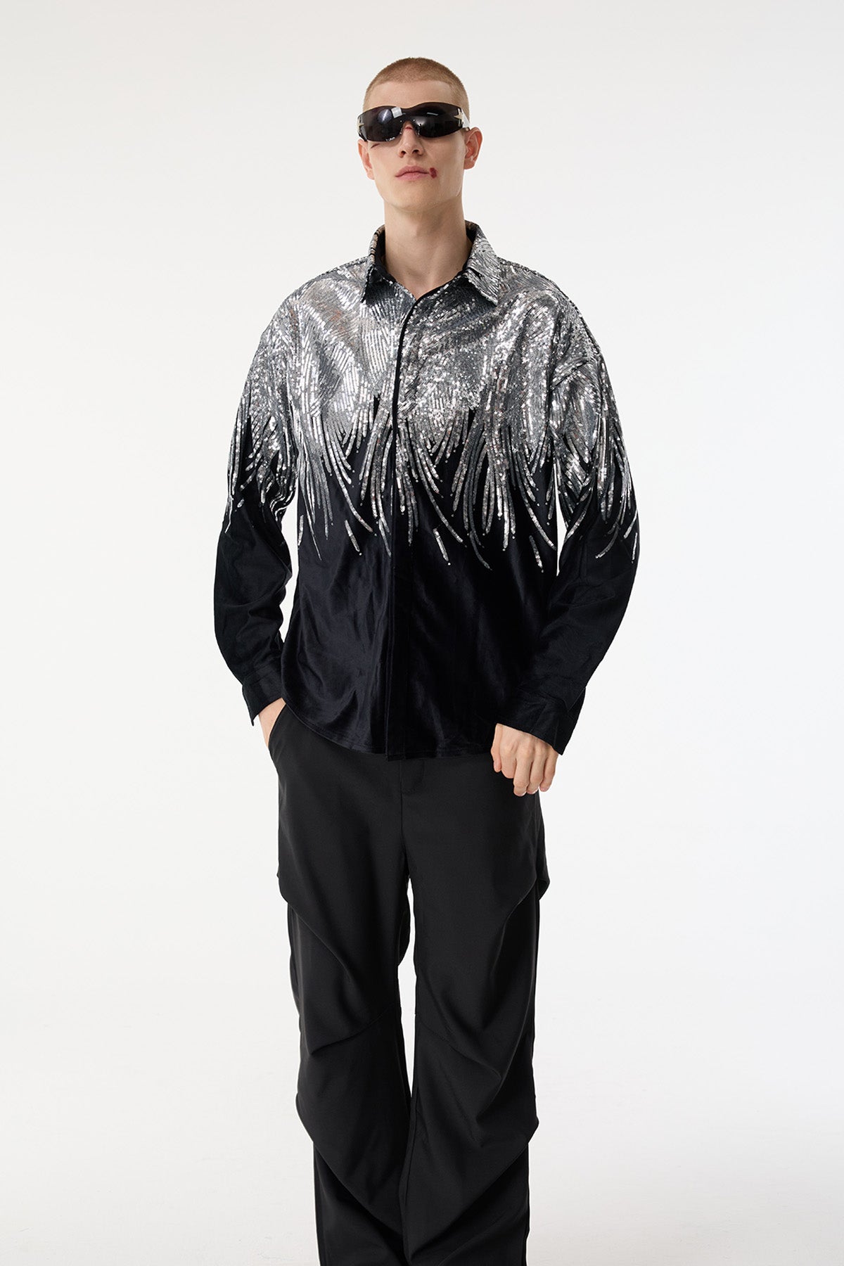 Blaze Flicker Sequin Long Sleeve Jacket