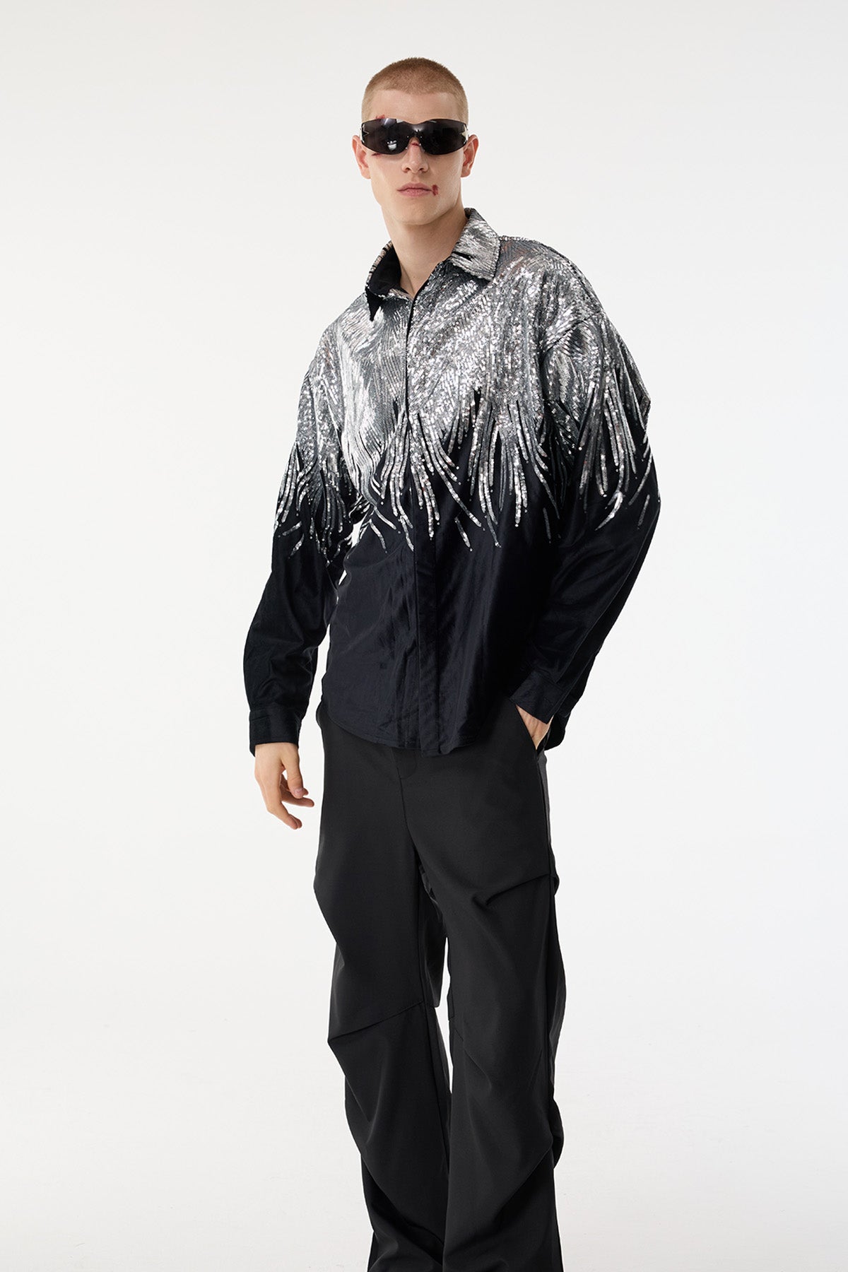 Blaze Flicker Sequin Long Sleeve Jacket