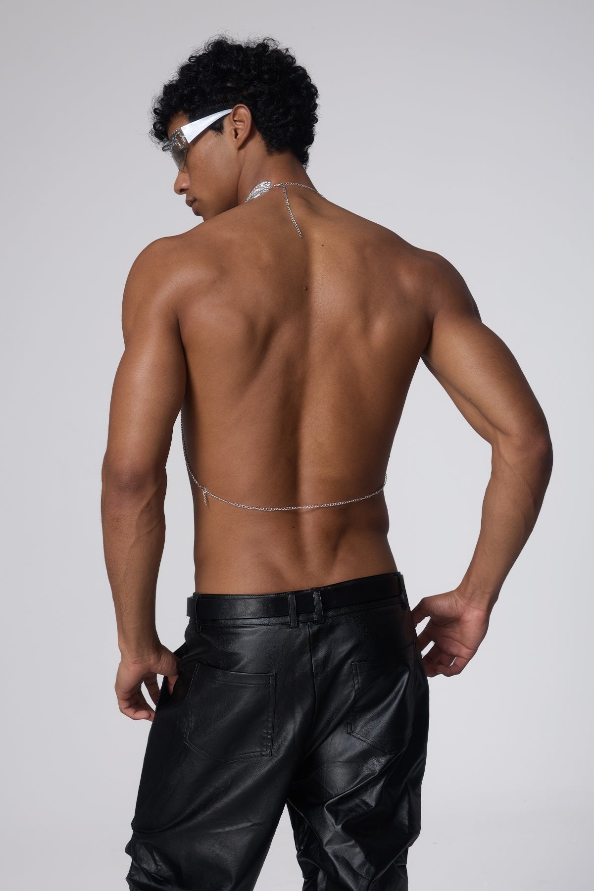 Bling Glow Fringe Body Chain Top