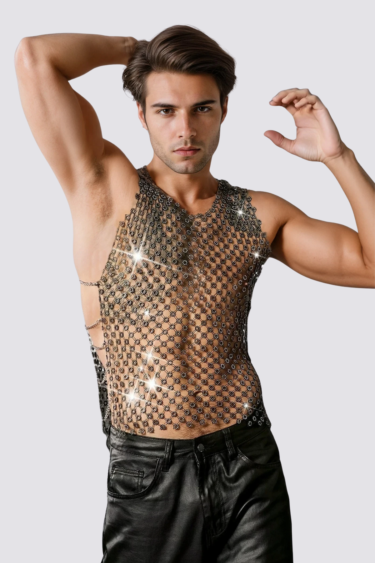 Bling Ray Cutout Top