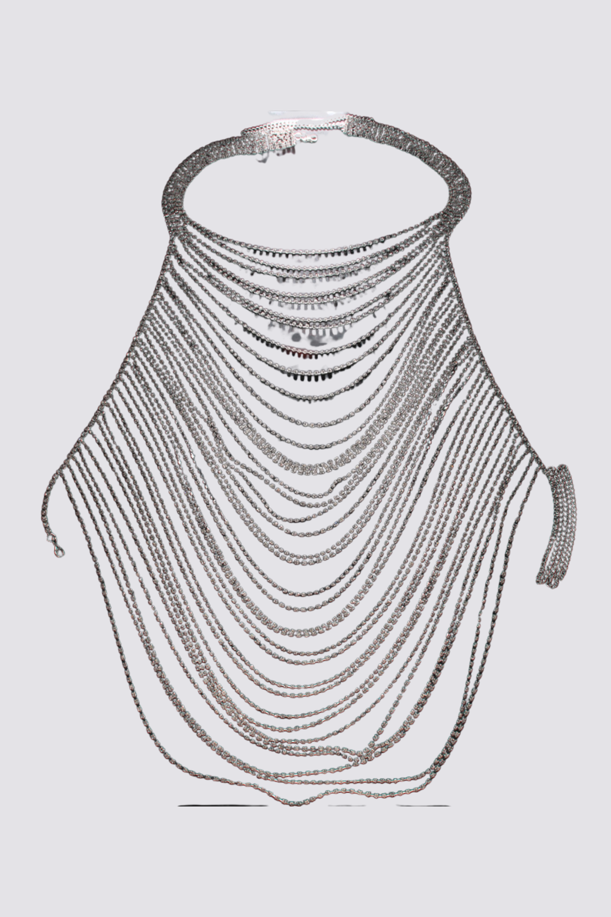 Bling Glow Fringe Body Chain Top