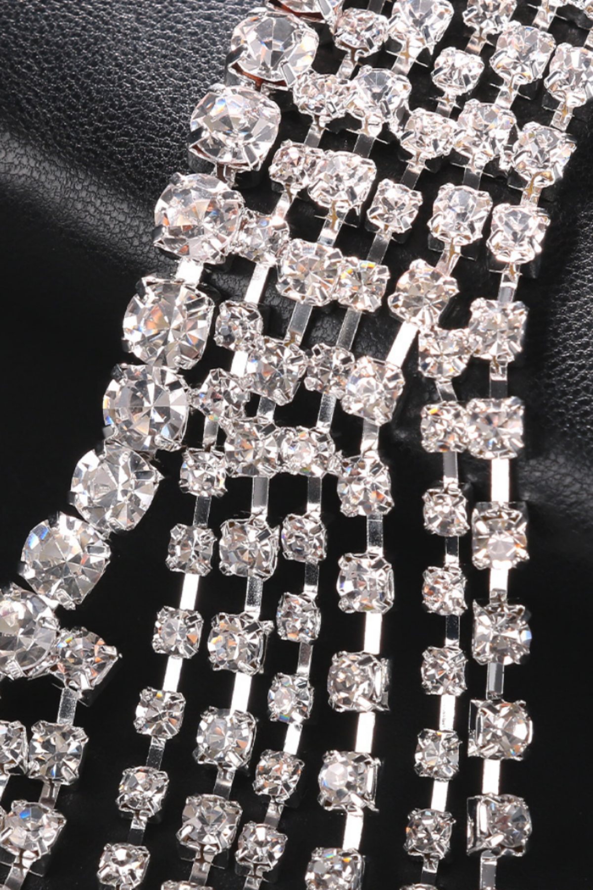 Bling Glow Fringe Body Chain Top