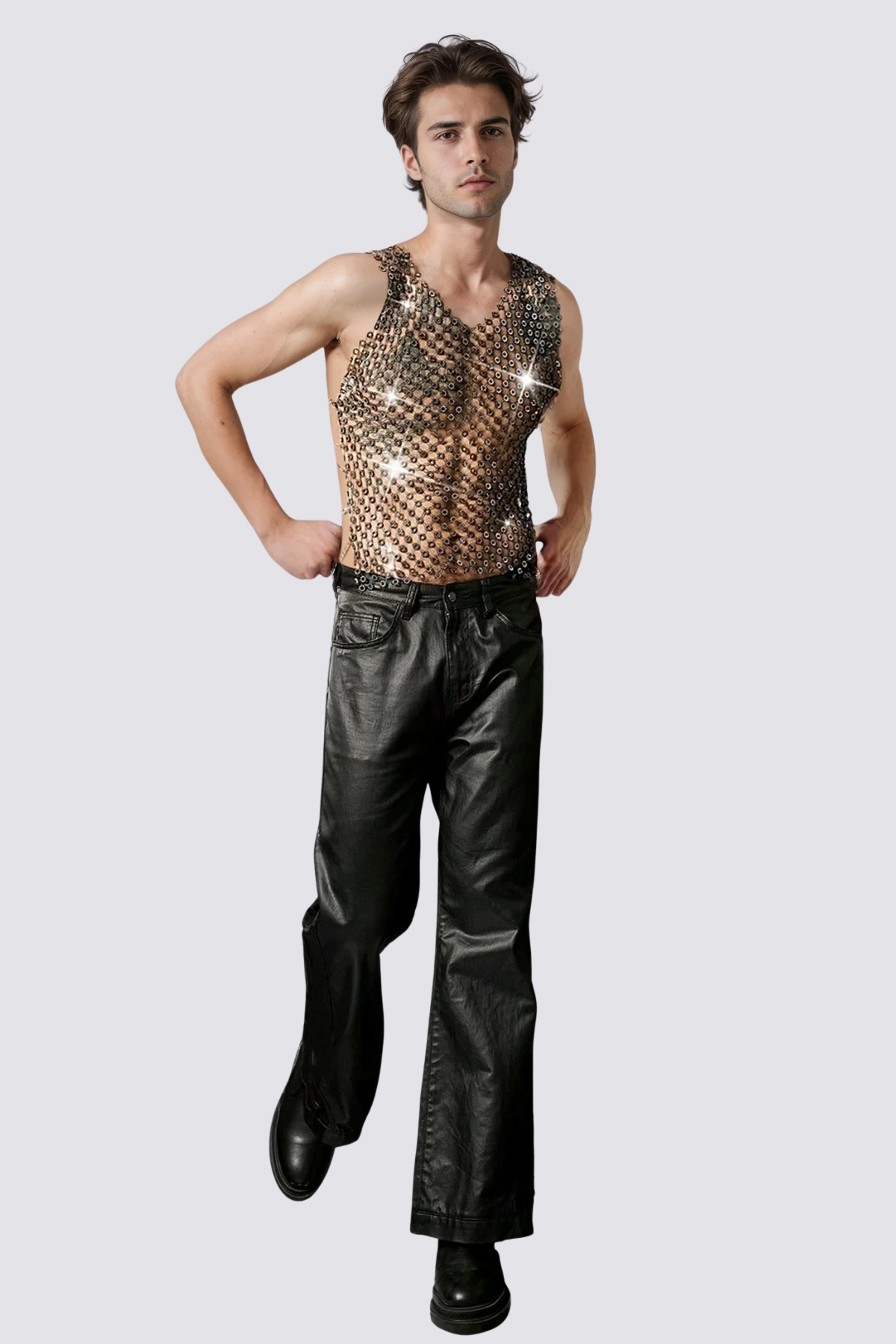 Bling Ray Cutout Top