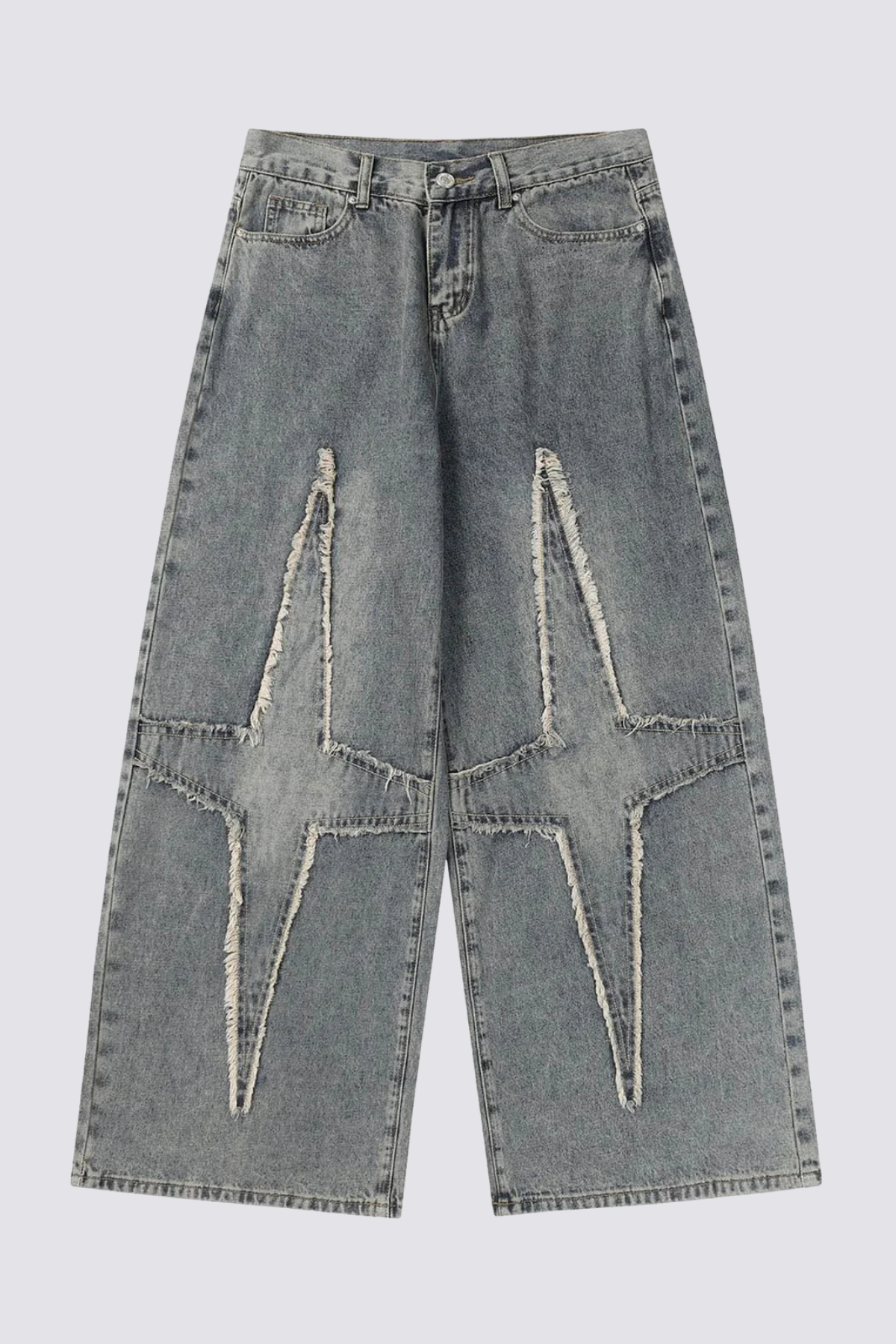 Blue Echo Star Embroidered Jeans