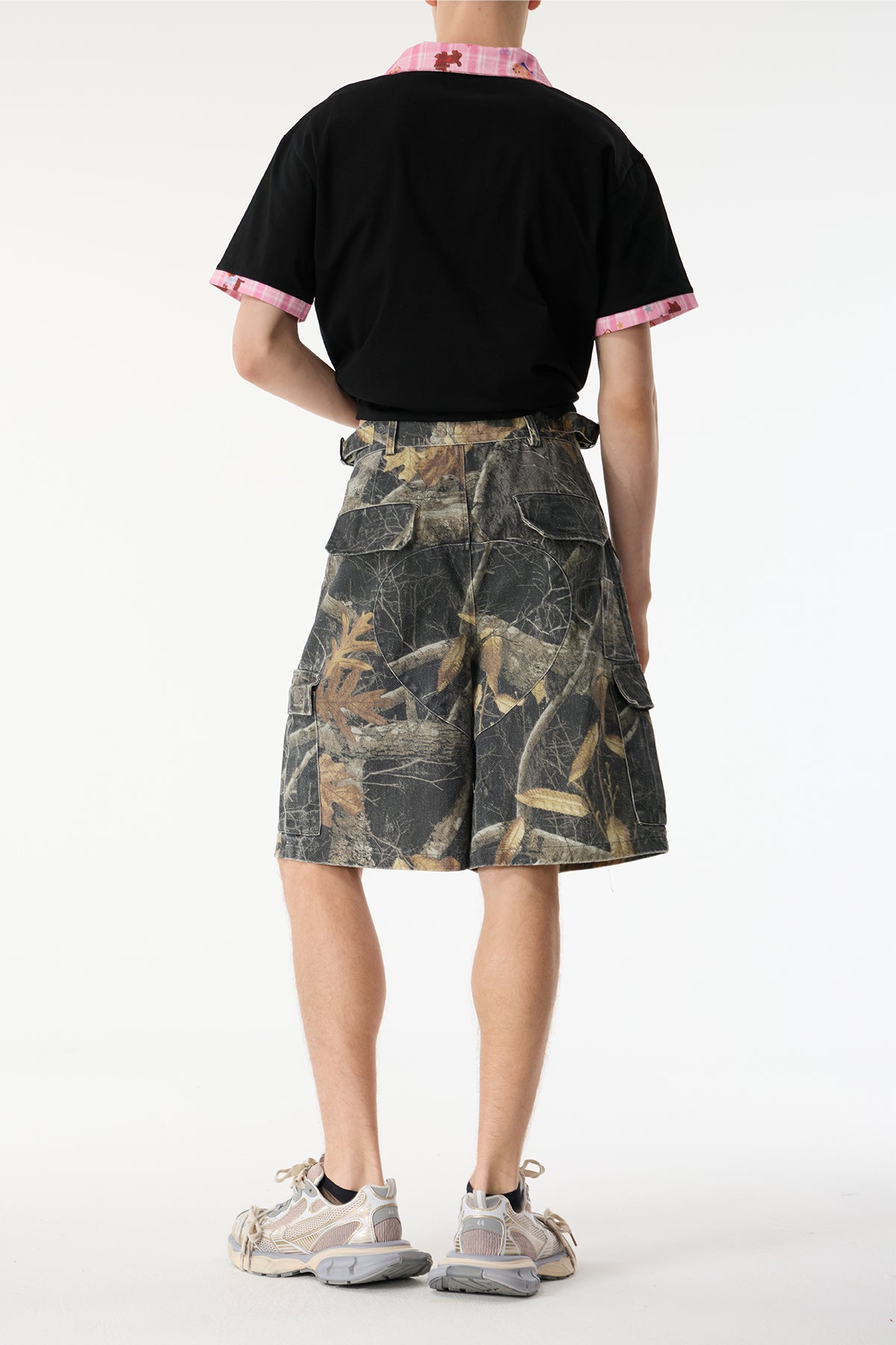 Blunt Noise Camouflage Denim Shorts