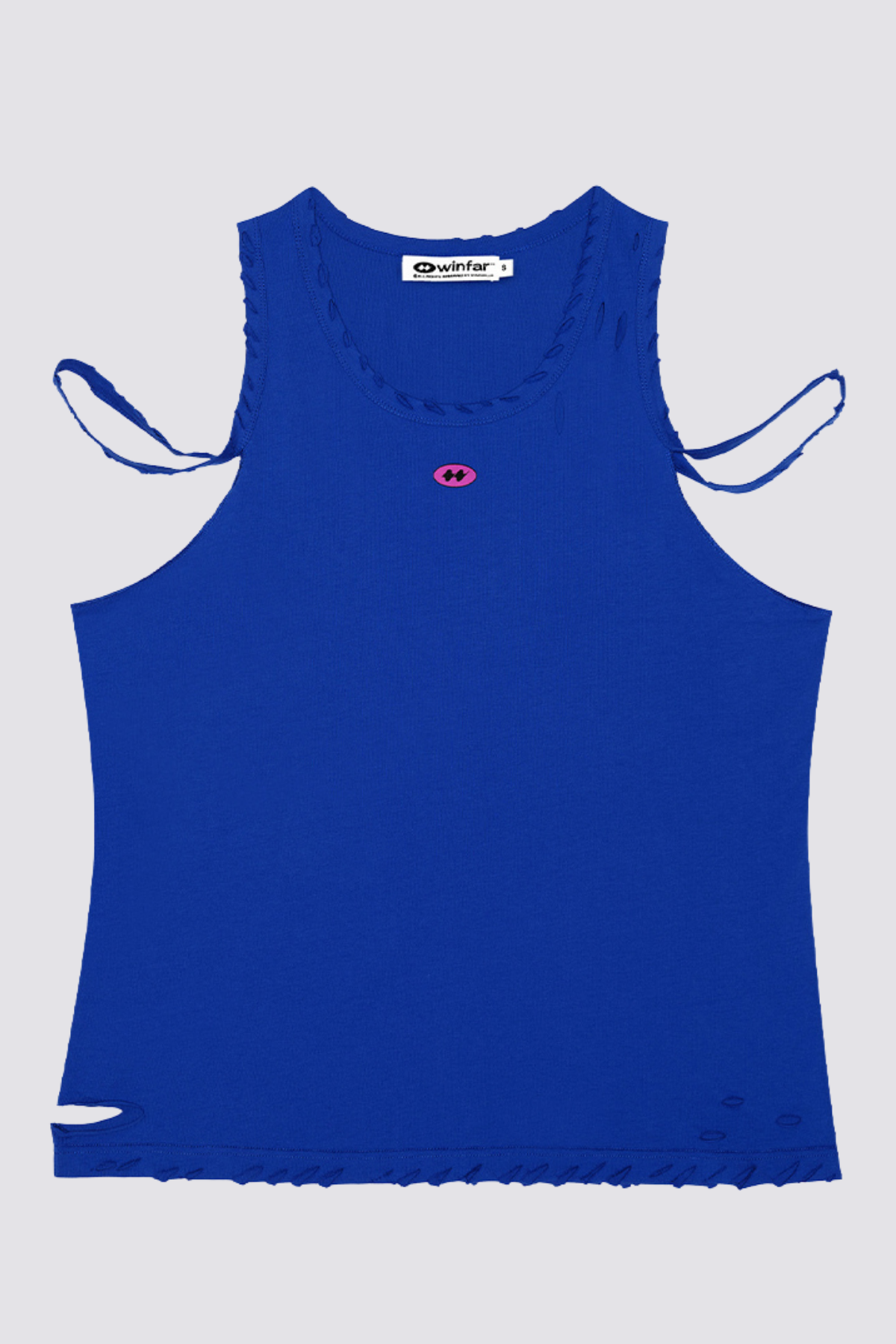 Blush Mark Sleeveless Print Top